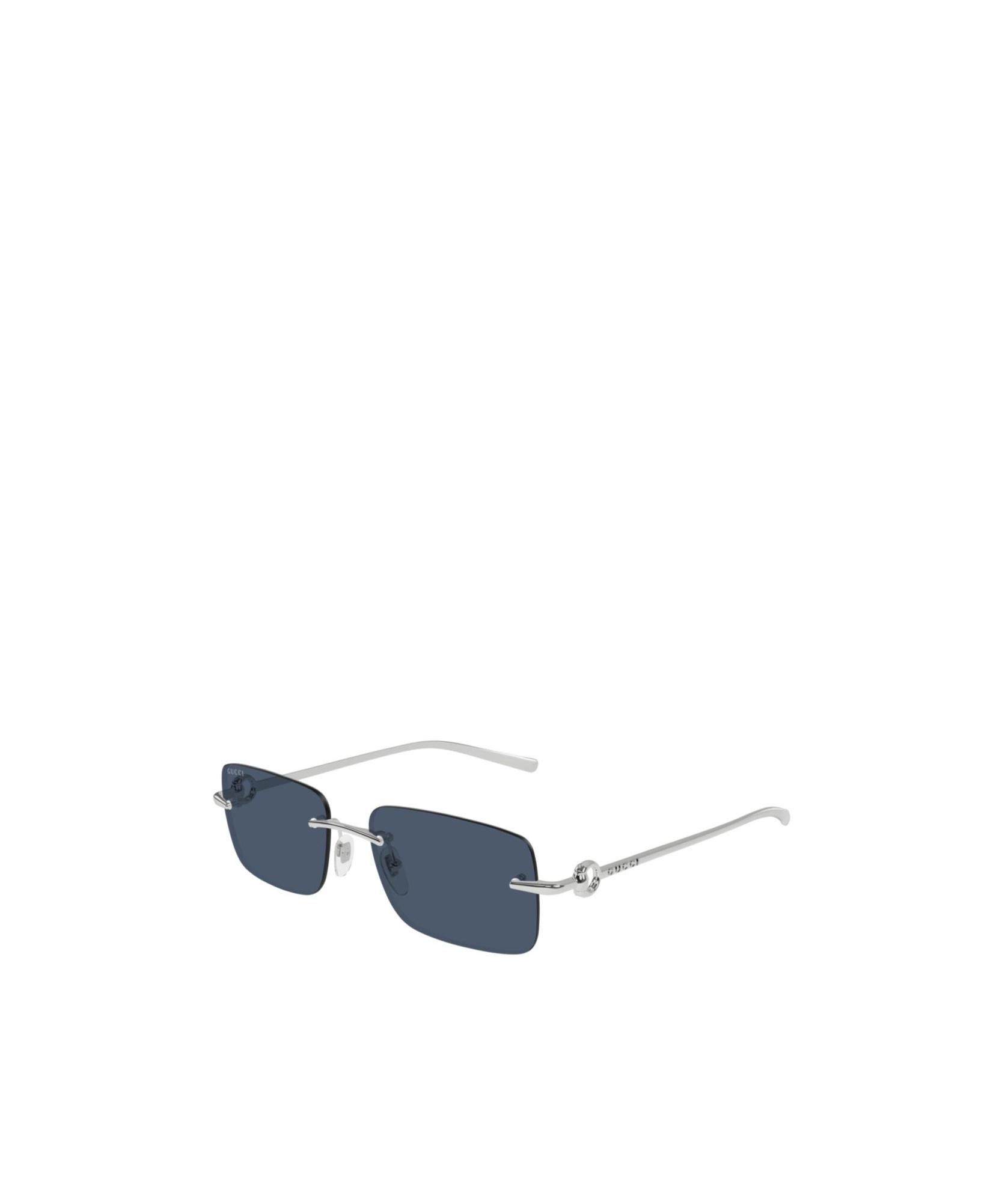 Gucci Gg1703s-003 Silver-silver-blue In Blue