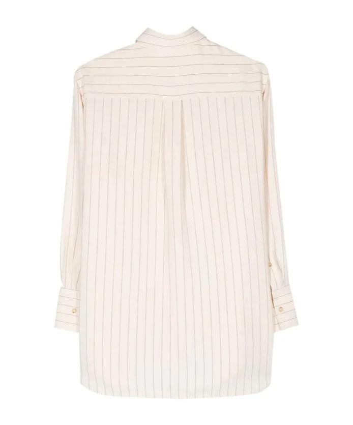 Totême Toteme Striped Cotton Shirt In Pink