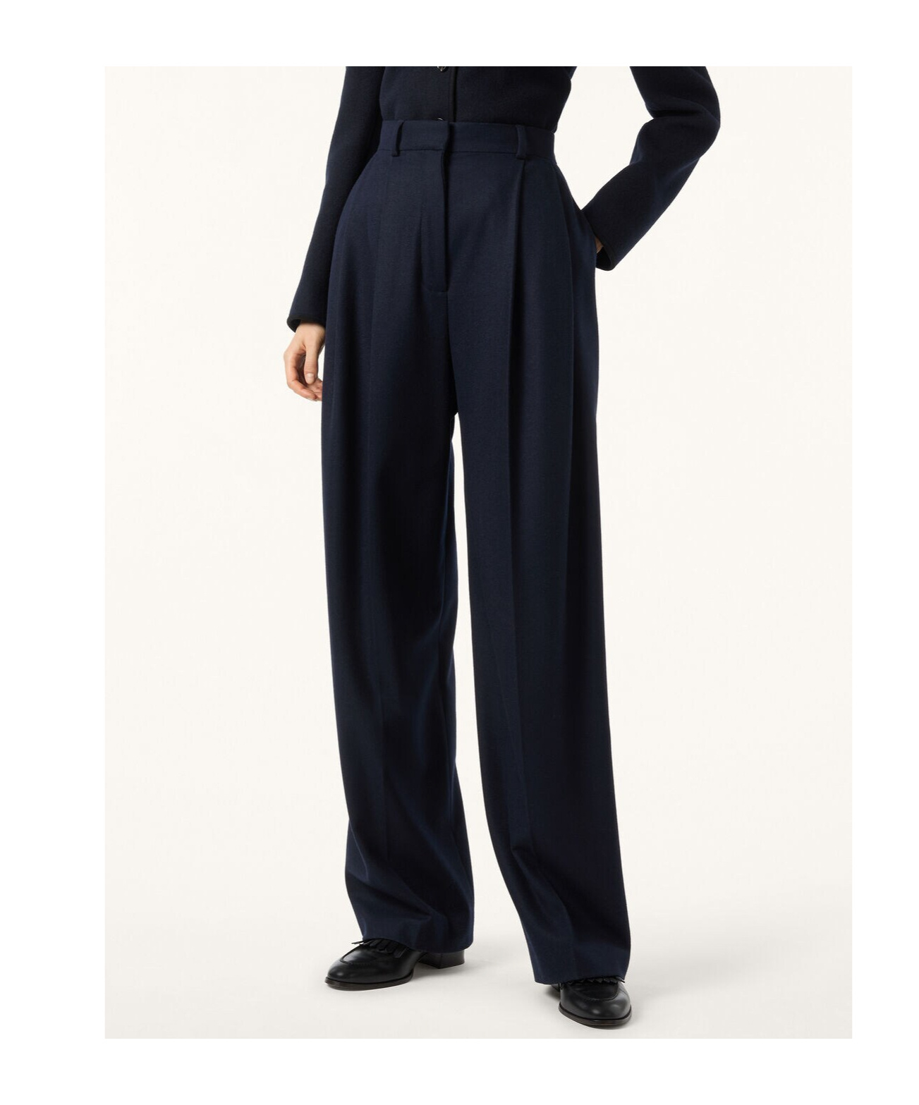 Loro Piana Pleated Trousers In Blue