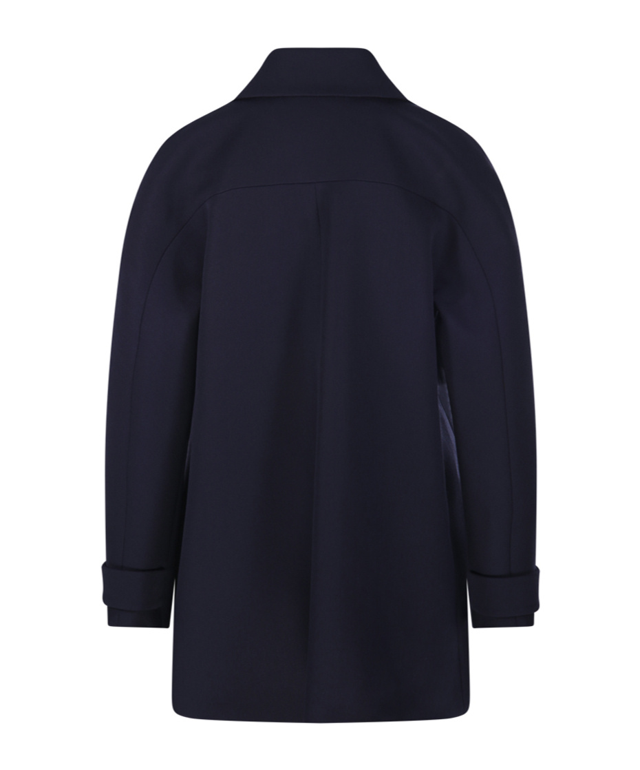 Gucci Double-breasted Buttoned Coat In Blue