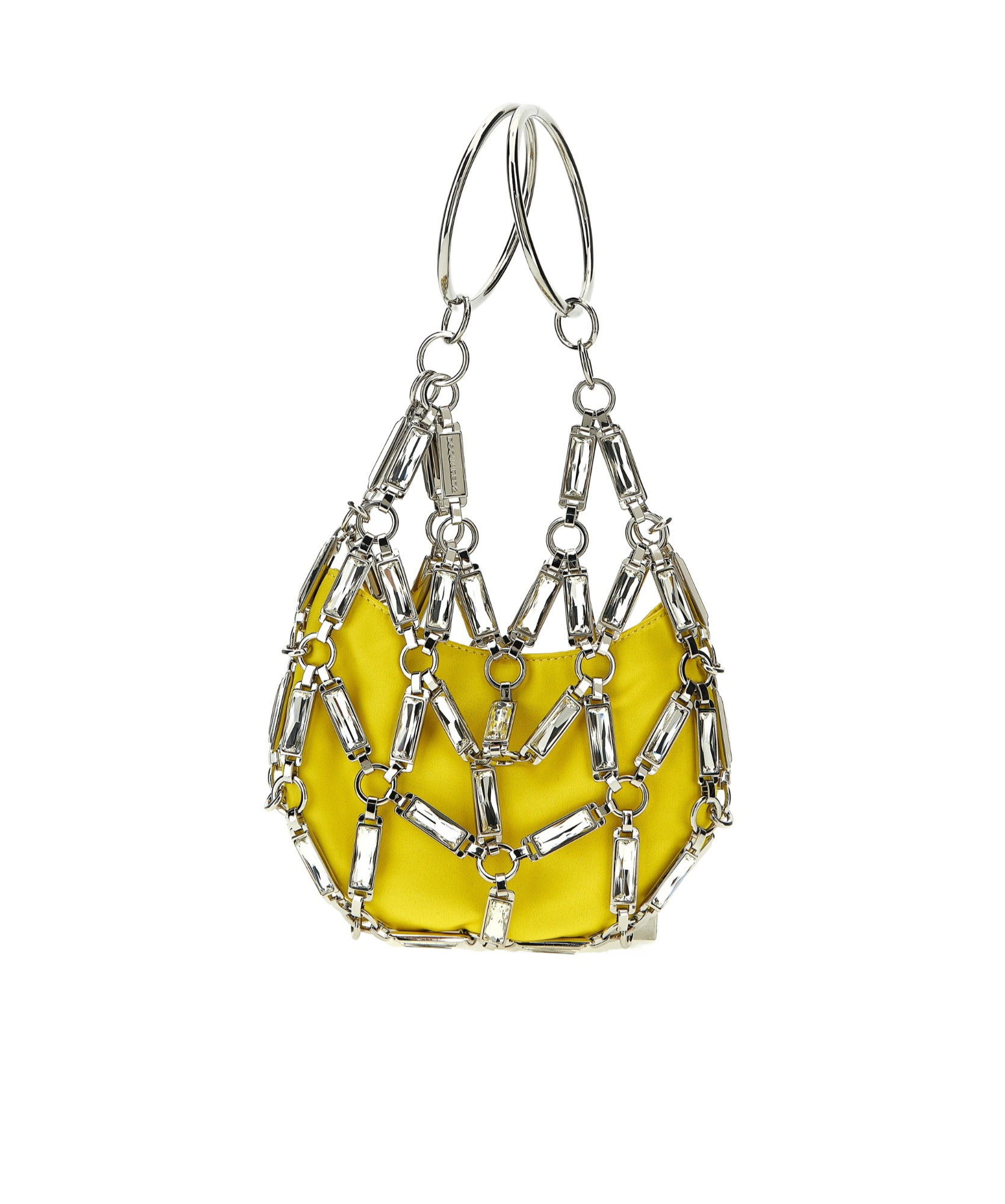 Shop Dsquared2 Cage Embellished Chain-link Detailed Tote Bag In Multicolor