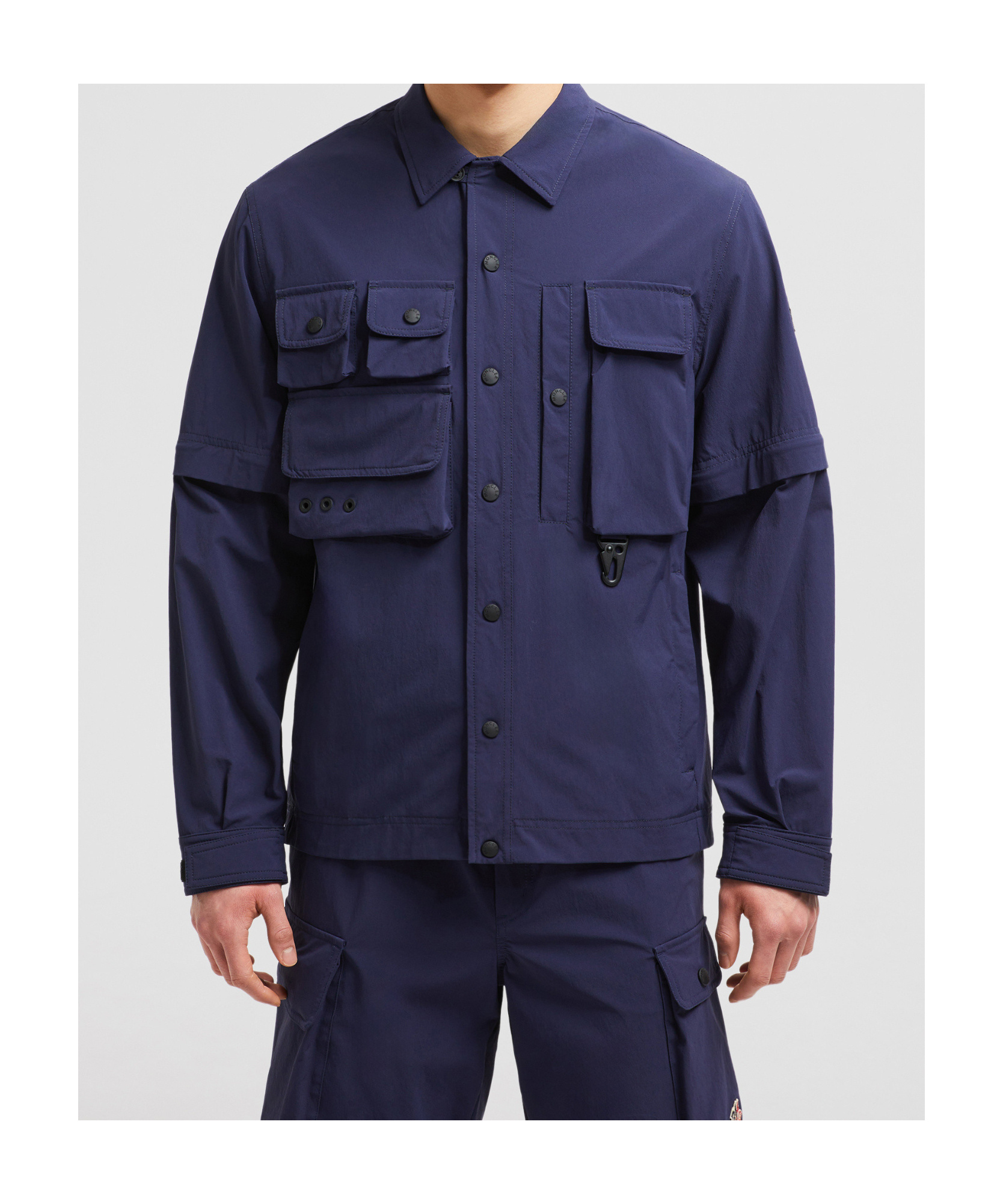 Moncler Veste Militaire Déperlante Tatra 2-en-1 In Blue