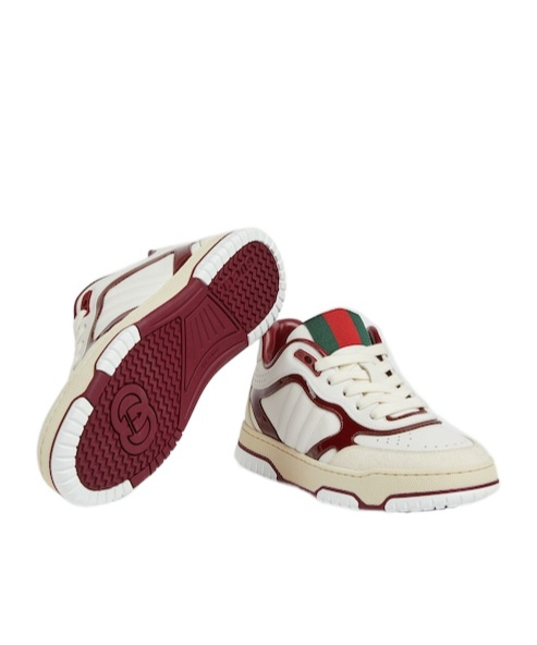 Gucci Re-web Leather Sneaker In White