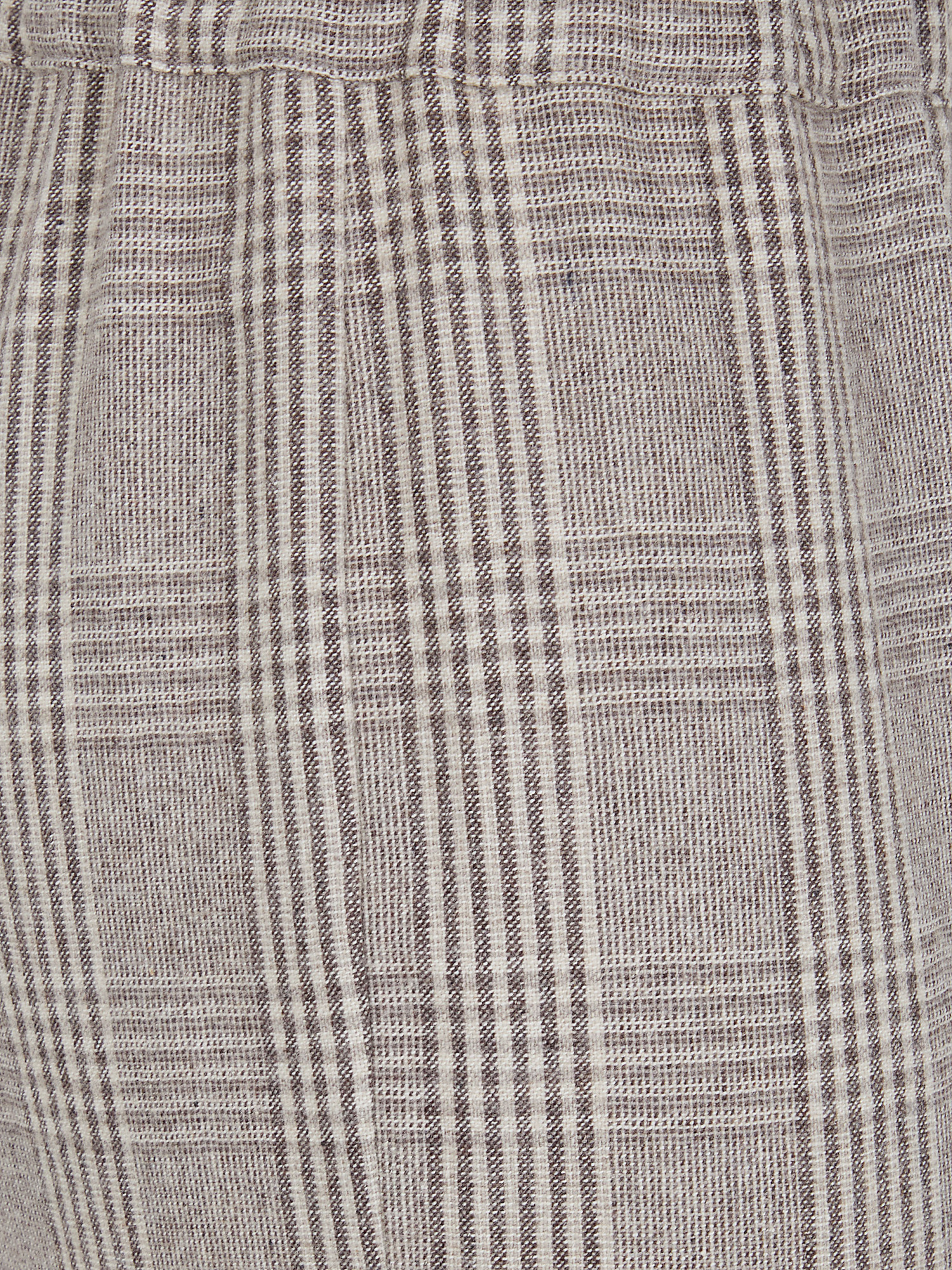 D Exterior Plaid Trousers In Gray