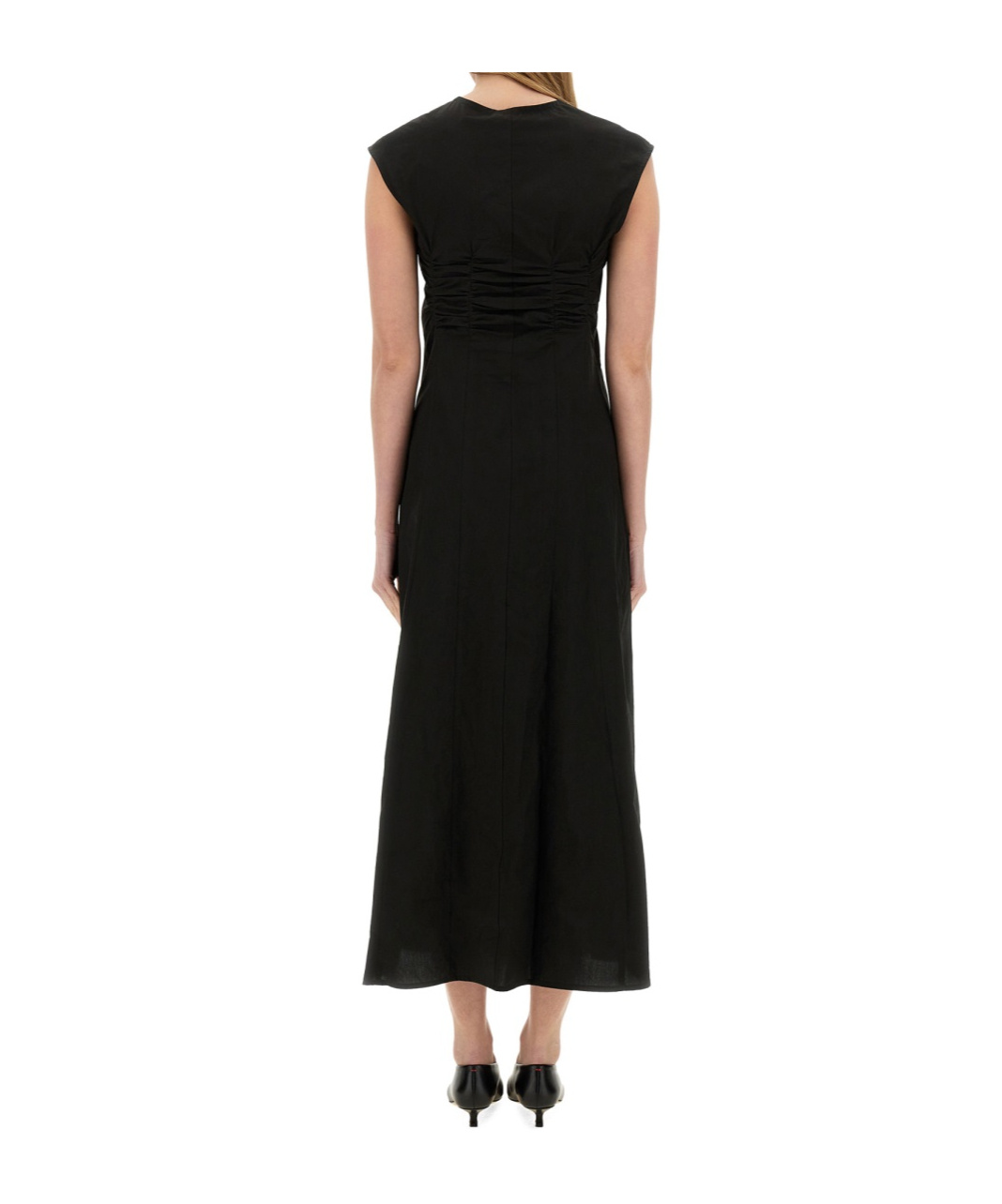 Alysi Long Poplin Dress