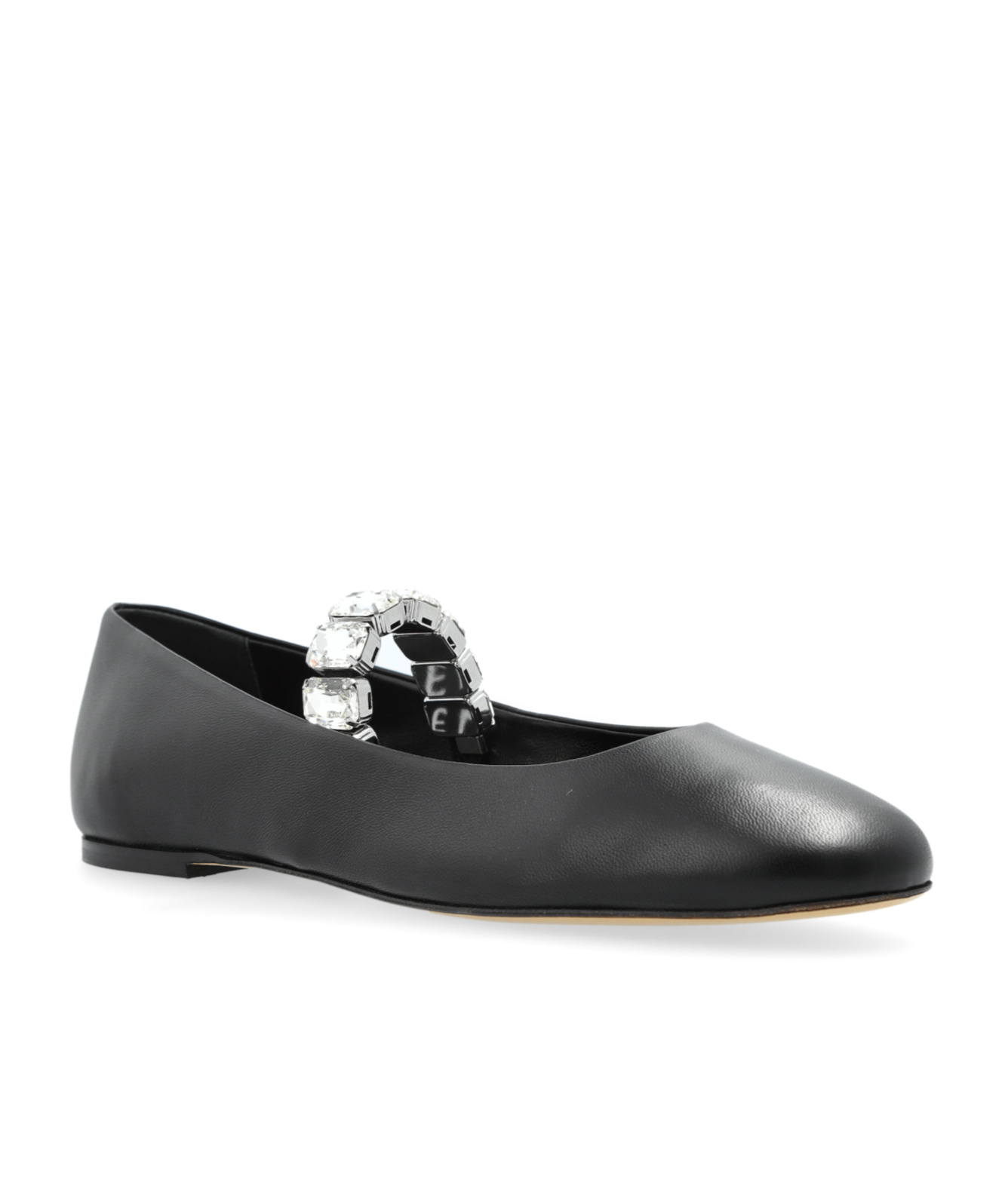 Casadei Crystal-embellished Ballet Flats In Black