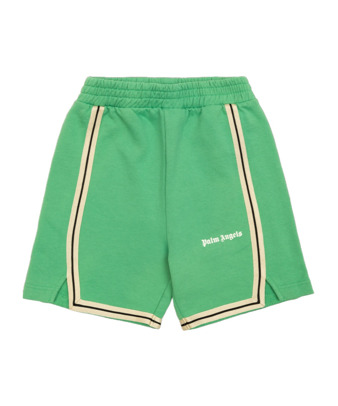 Palm Angels Elastic Waist Shorts In Green
