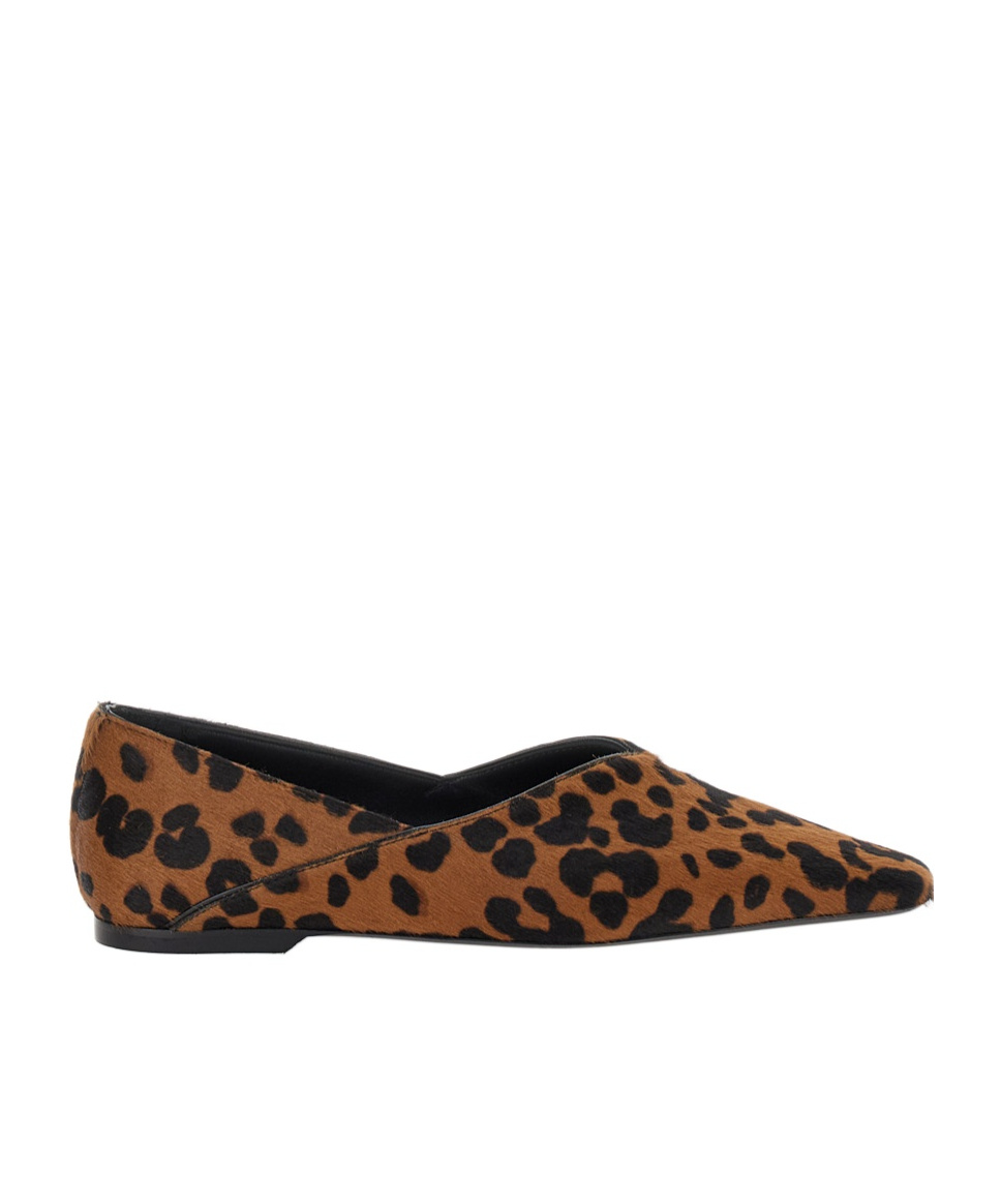 Totême Toteme Woman Ballet Flats Camel Size 8 Leather In Brown
