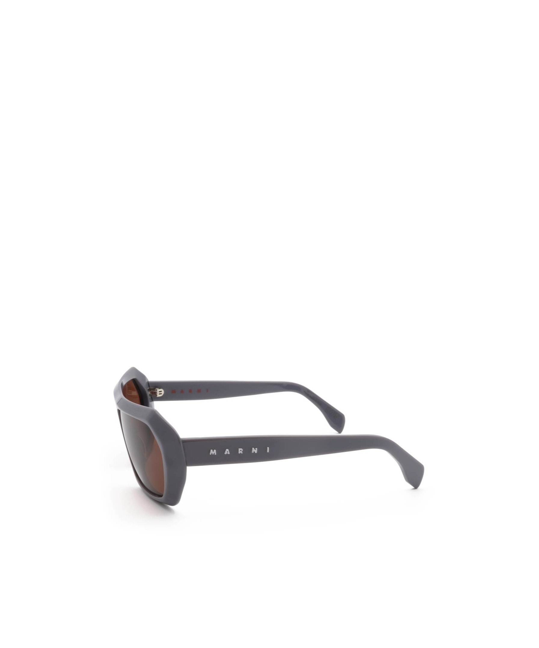 Marni Geometric Sunglasses In Brown
