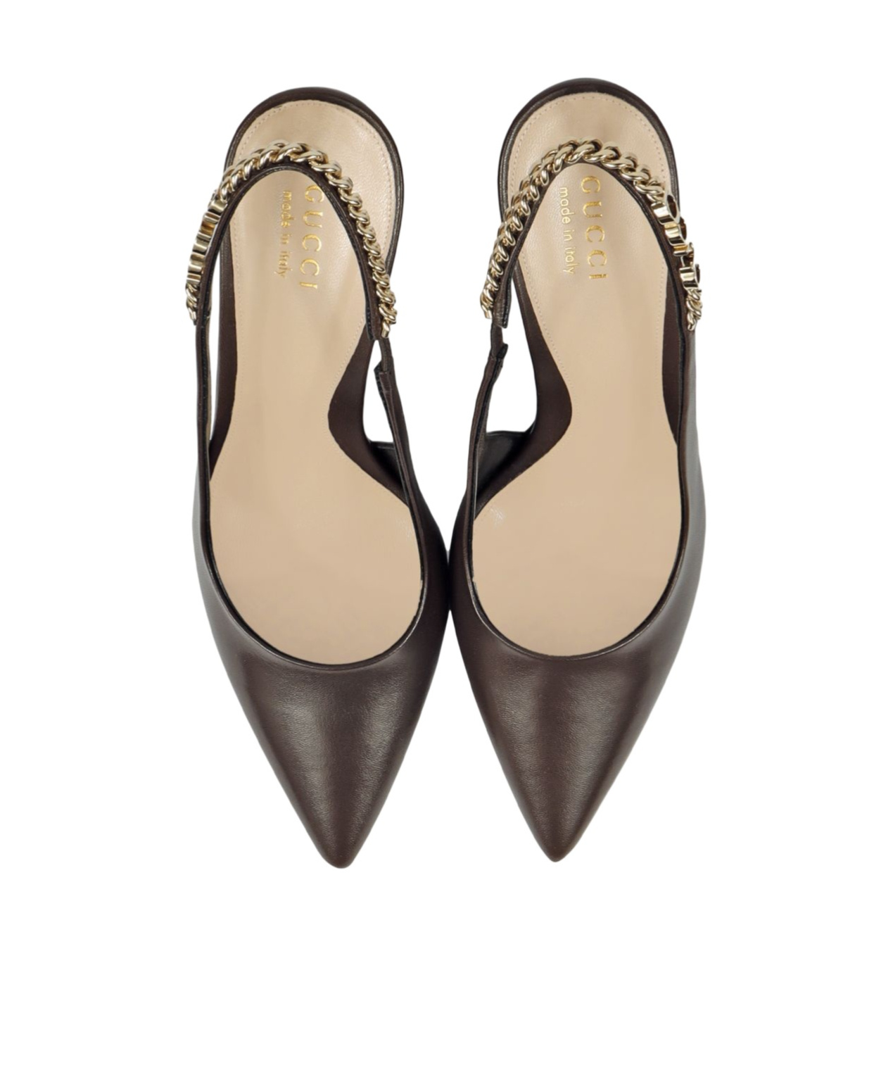 Gucci Signoria Embellished Patent-leather Slingback Pumps In Black
