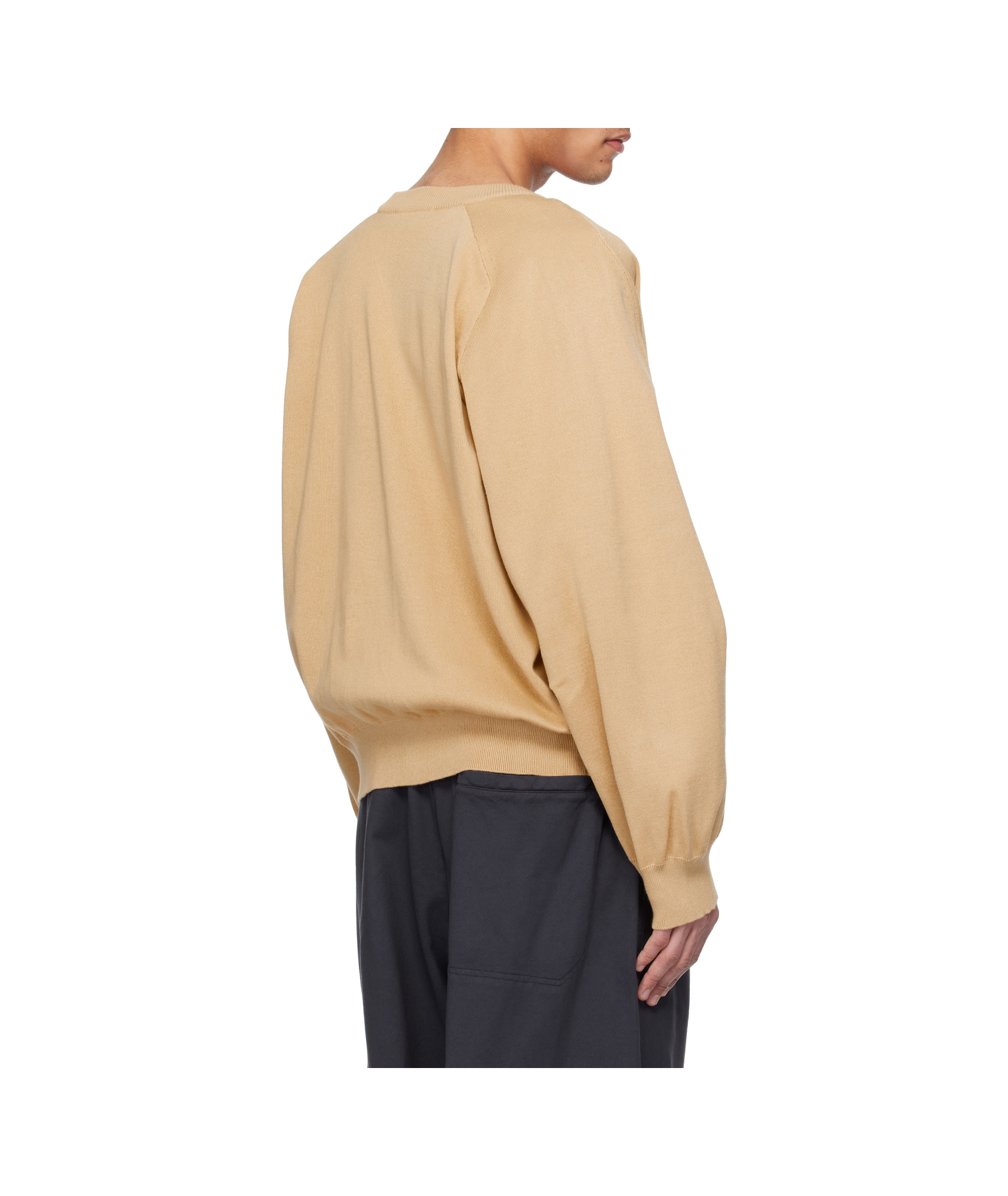 Hed Mayner Beige V Neck Cardigan In Beige
