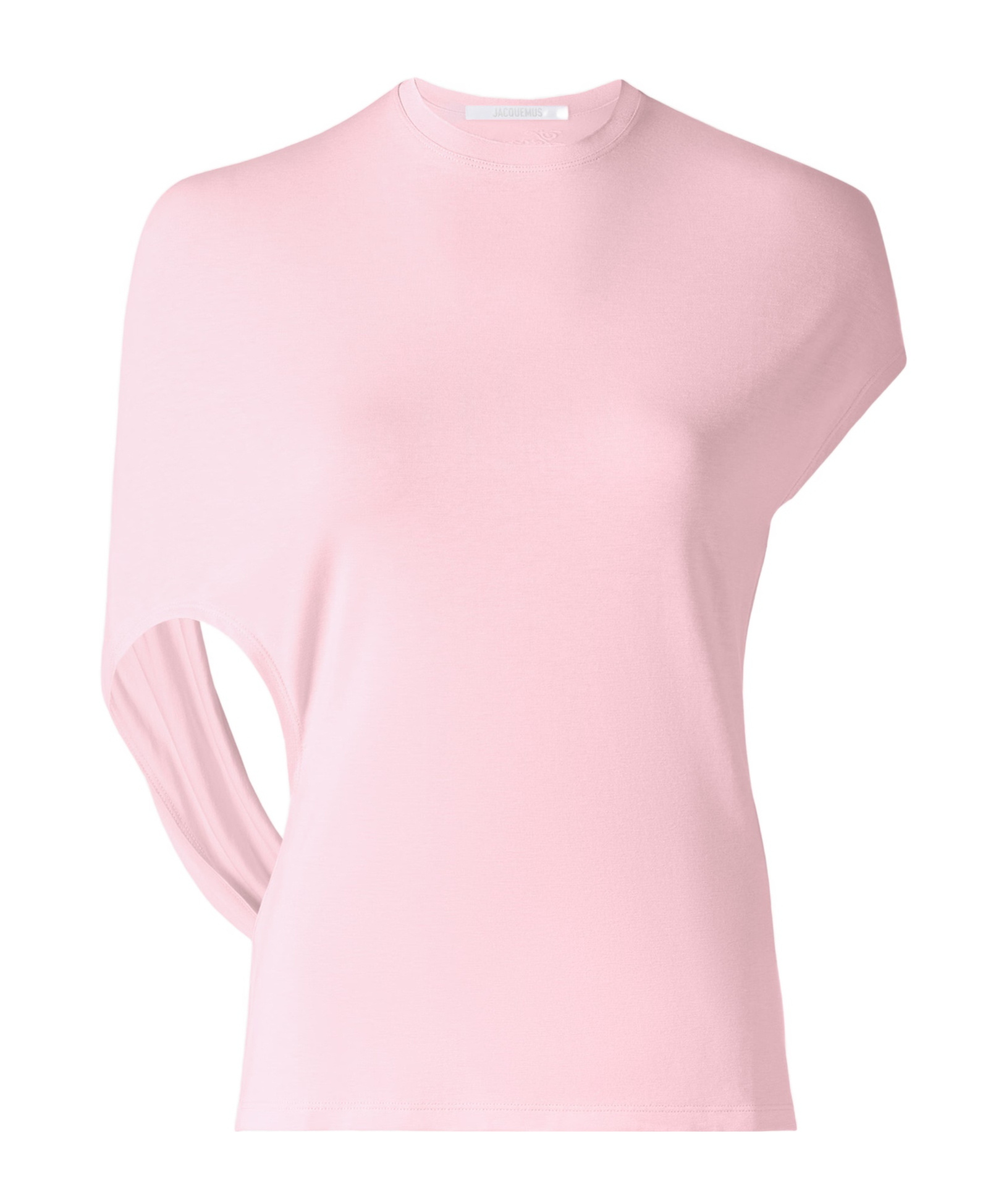 Jacquemus Open-back T-shirt In Pink