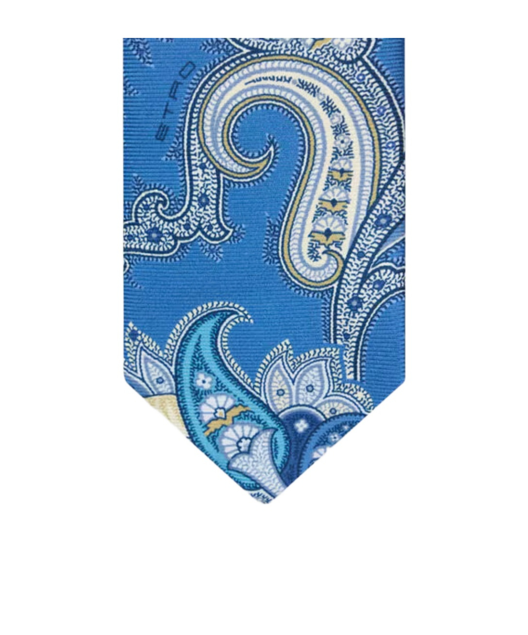 Etro Paisley Printed Tie In Blue