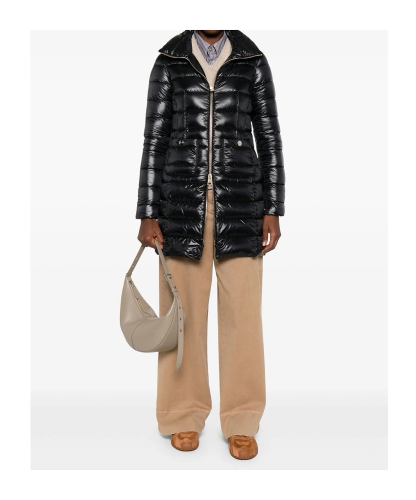 Herno Turtleneck Down Jacket In Black