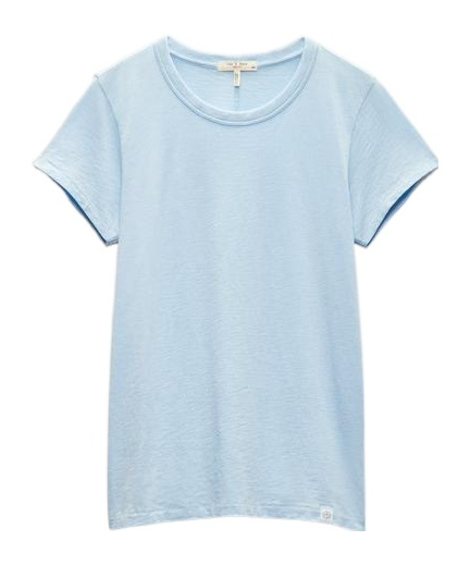 Rag & Bone The Slub Short Sleeve Tee In Blue