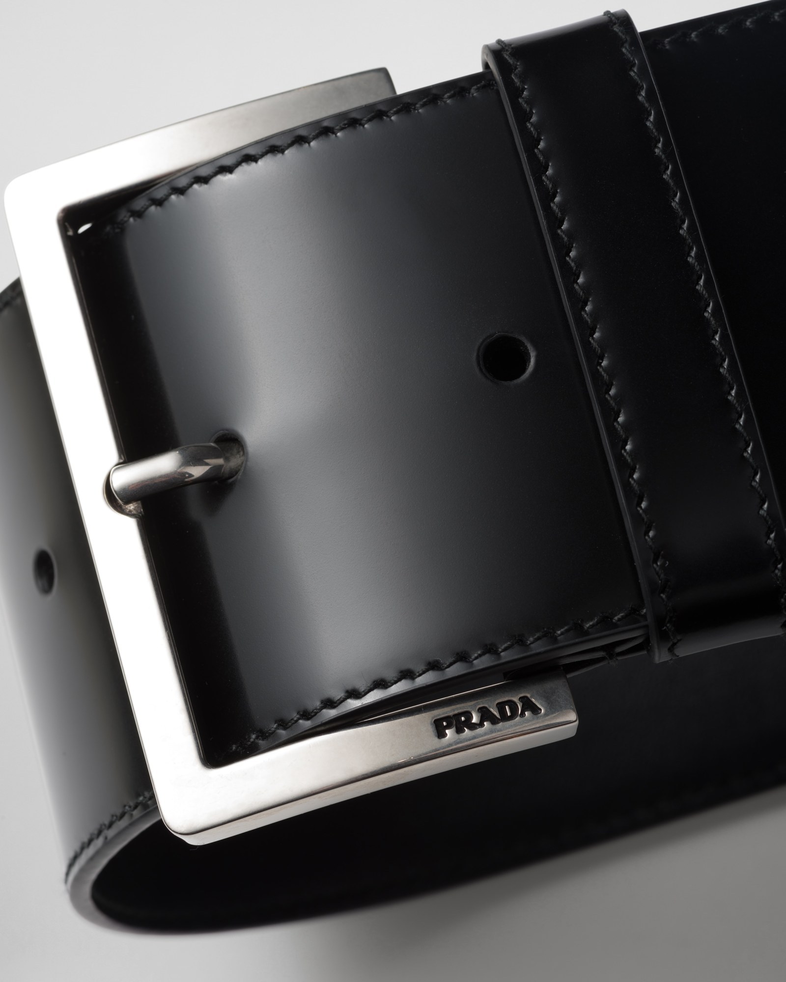 Prada Logo Details Wristband In Black