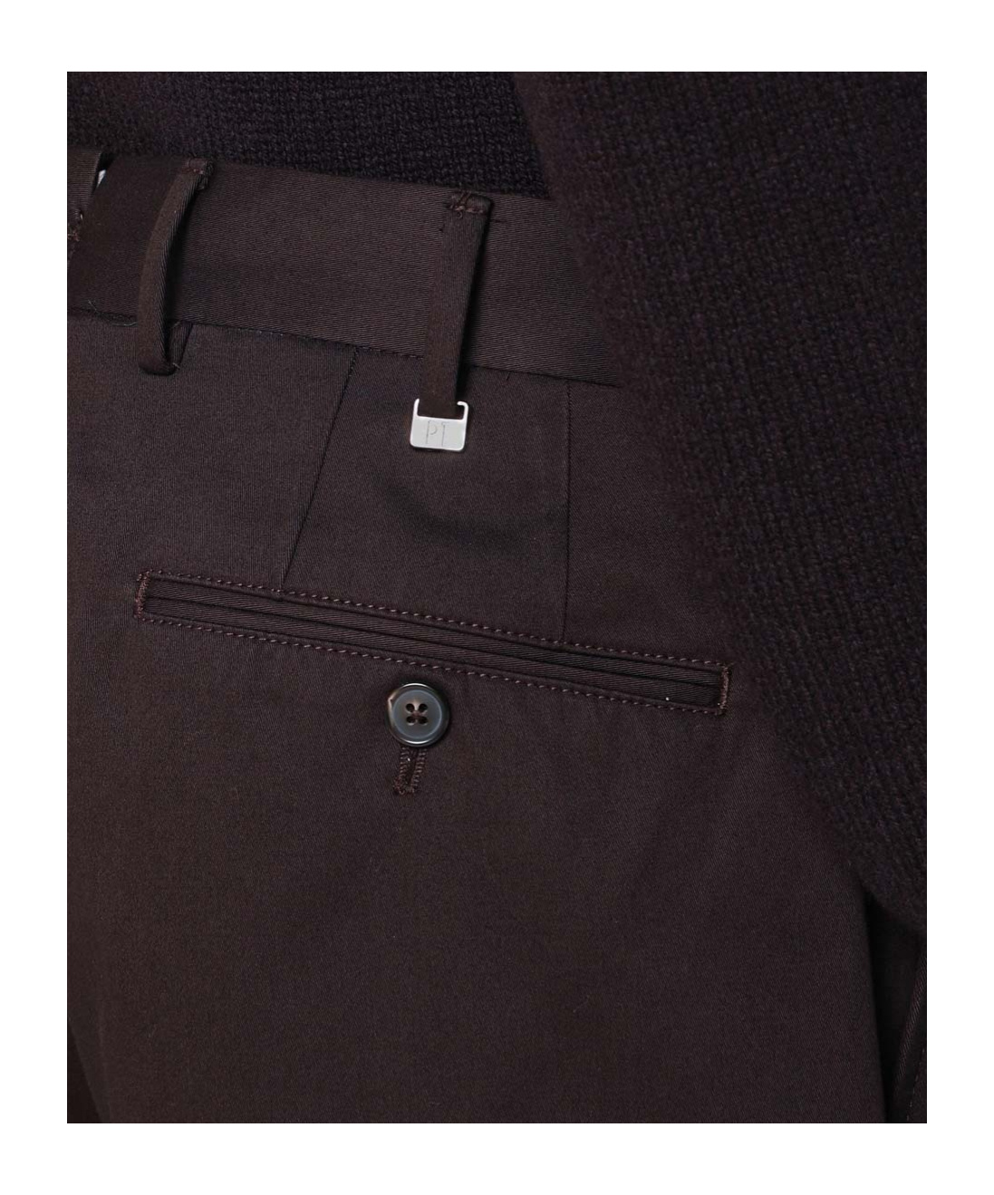 Pt Torino Cotton Trousers In Brown