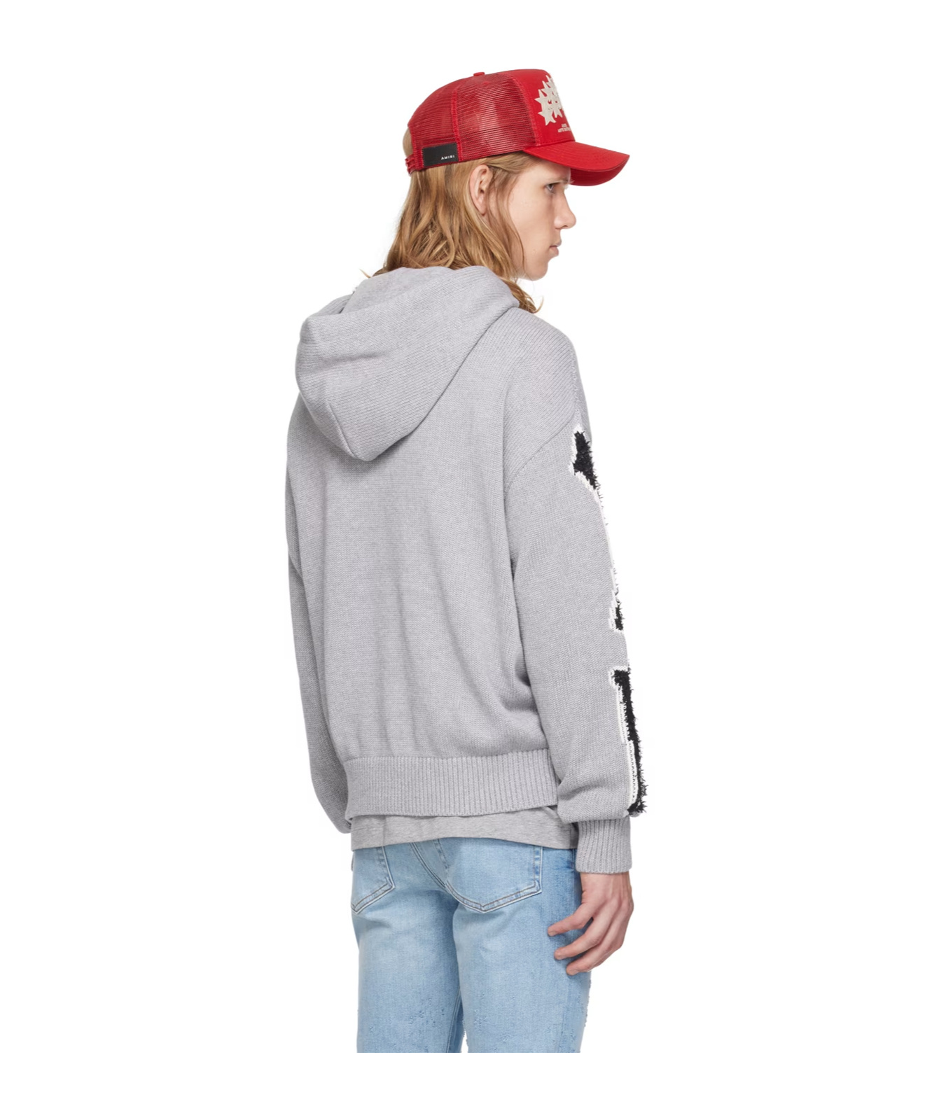 Amiri Bones Hoodie In White