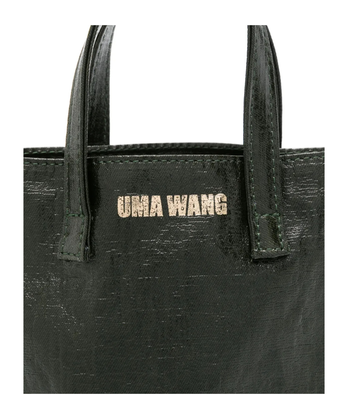 Uma Wang Double Handle Shoulder Bag In Black