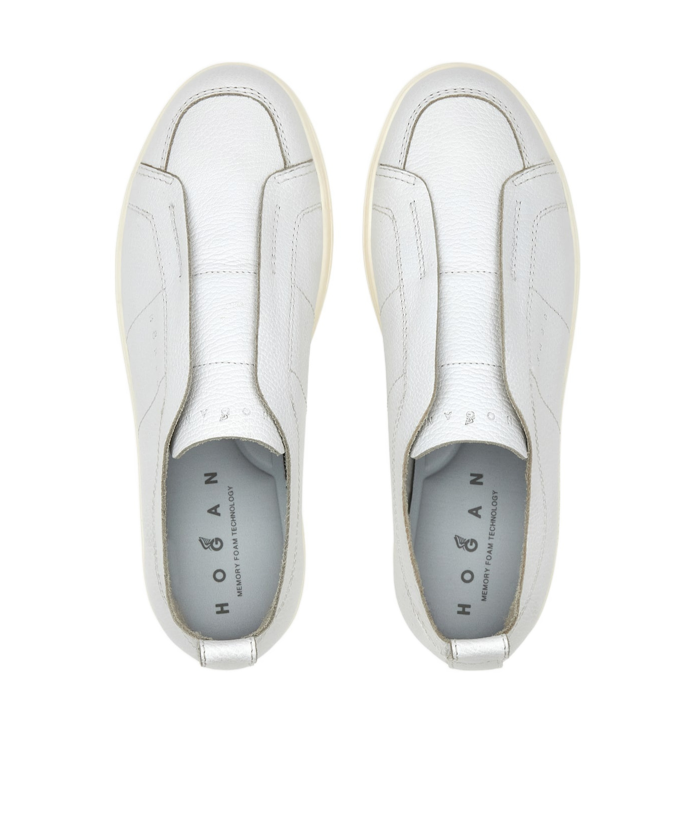 Hogan Round Head Low-cut Casual Shoes In White