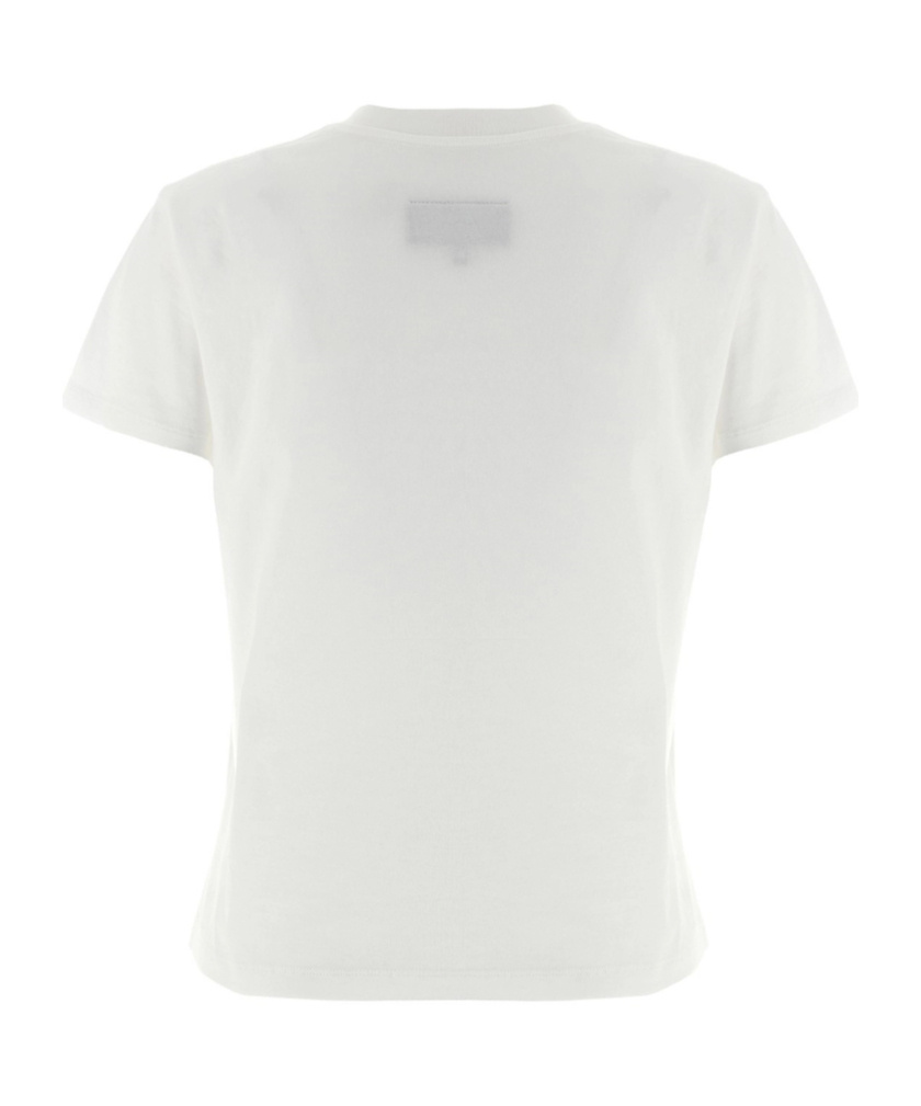 Mm6 Maison Margiela Short-sleeve Crewneck T-shirt In White