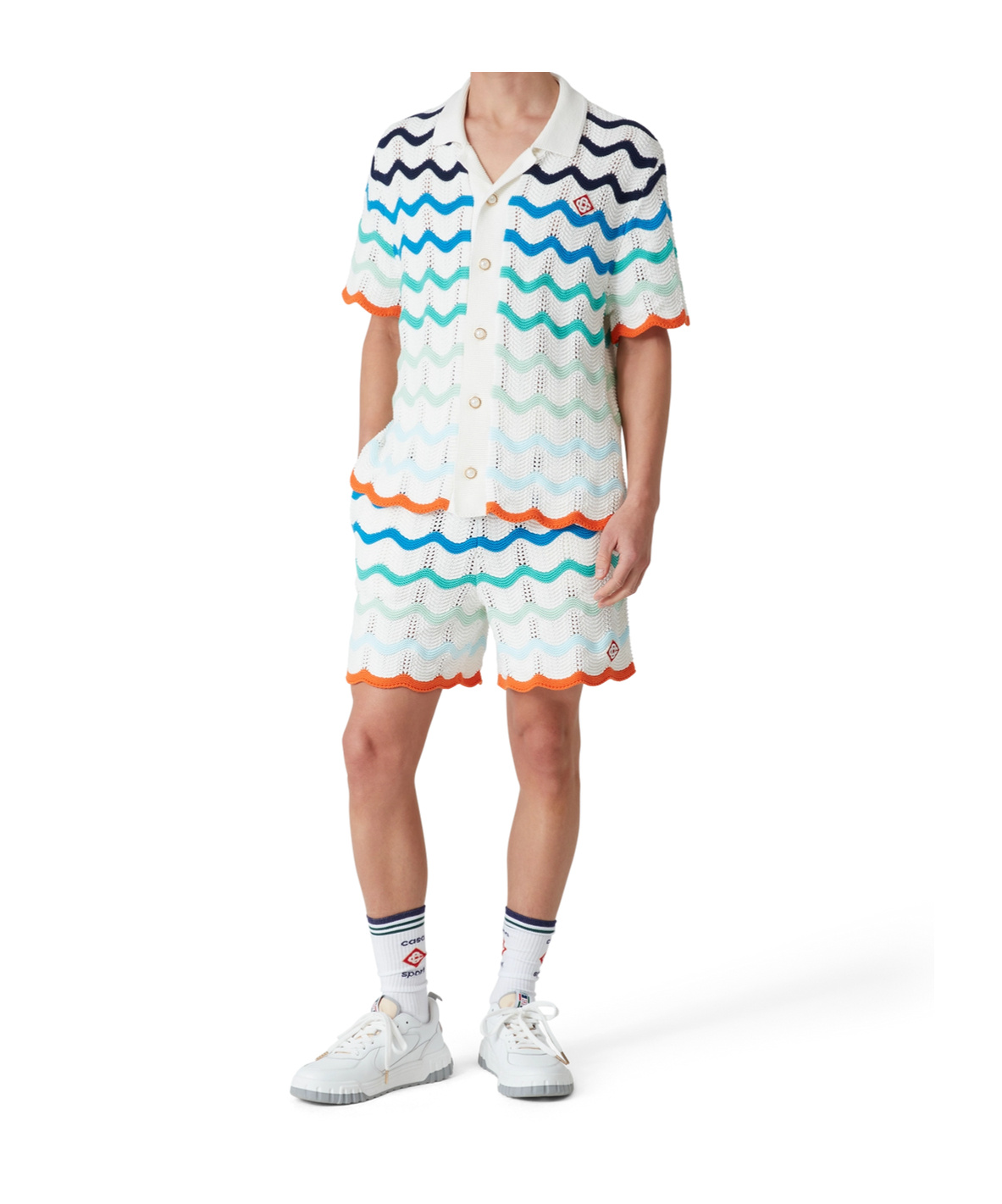 Casablanca Wave Shirt In White
