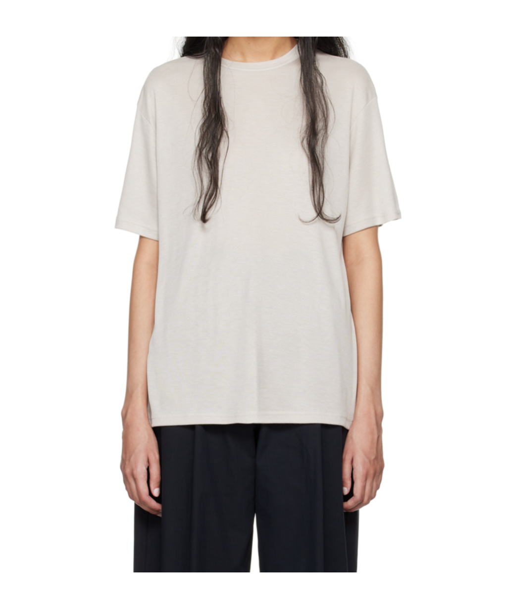 Shop Studio Nicholson Item O-neck Short-sleeved T-shirt In White