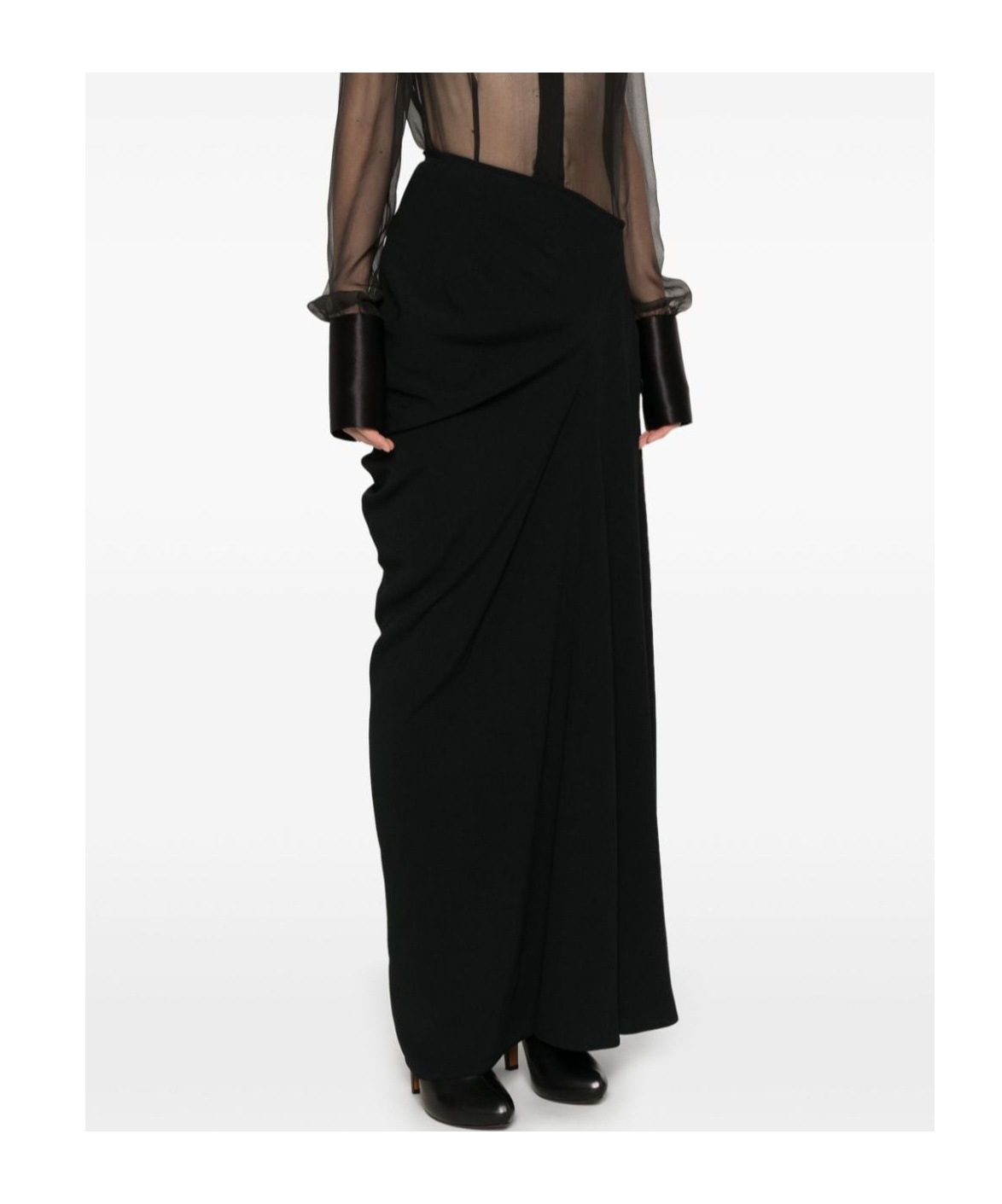 Dries Van Noten Pleated Maxi Skirt