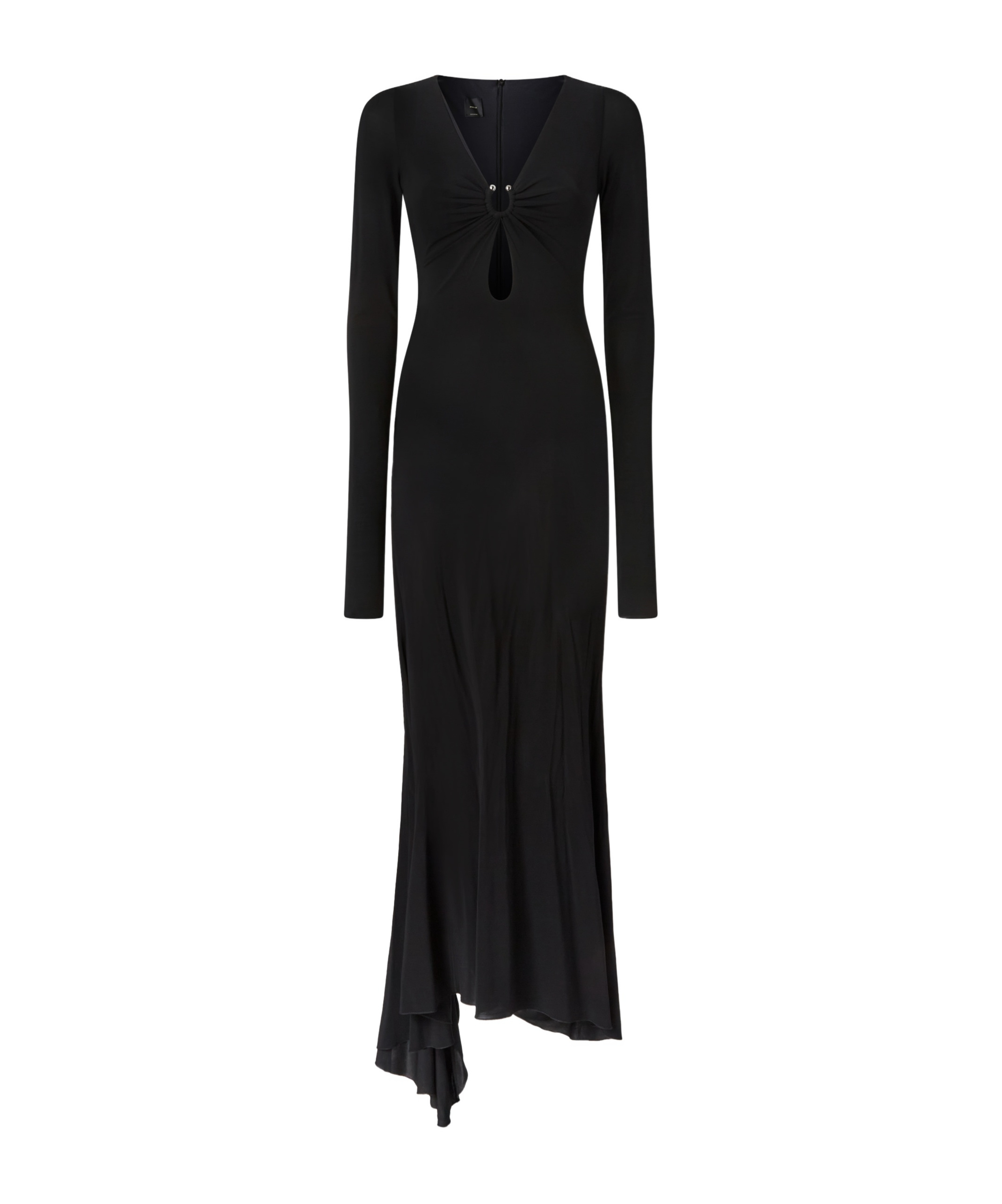Pinko Long-sleeved Dress In Black