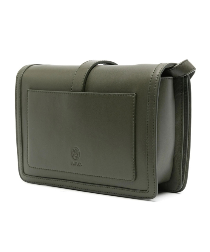 Apc Flip Shoulder Bag In Green