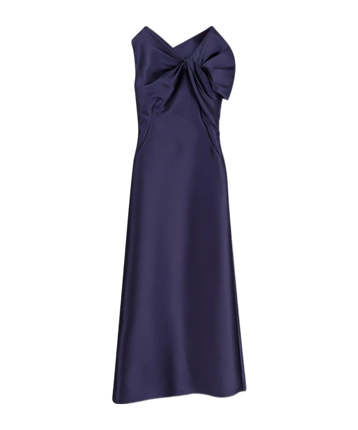 Alberta Ferretti Sleeveless Dress In Blue