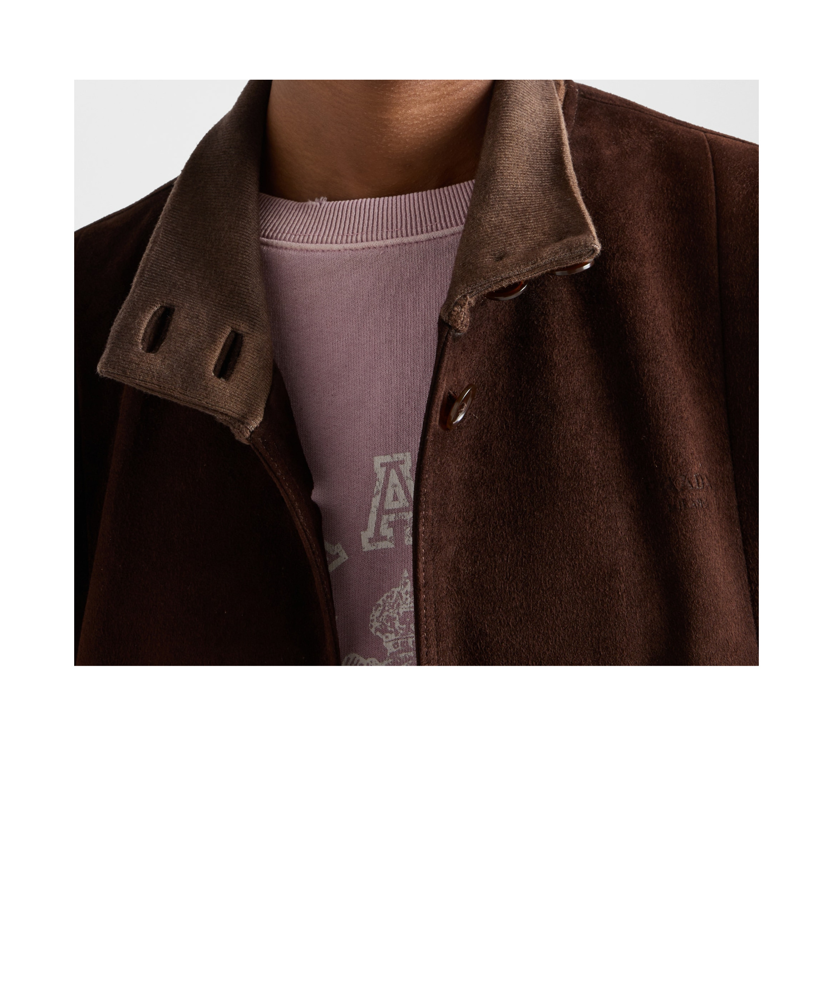 Prada Long-sleeved Casual Jacket In Brown