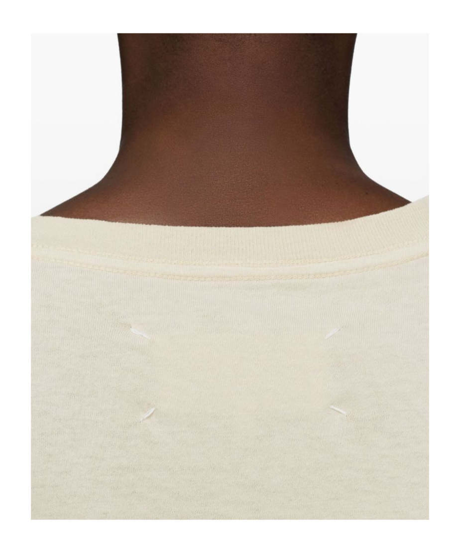 Maison Margiela Numeric Cotton T Shirt Graphic Print In Neutral