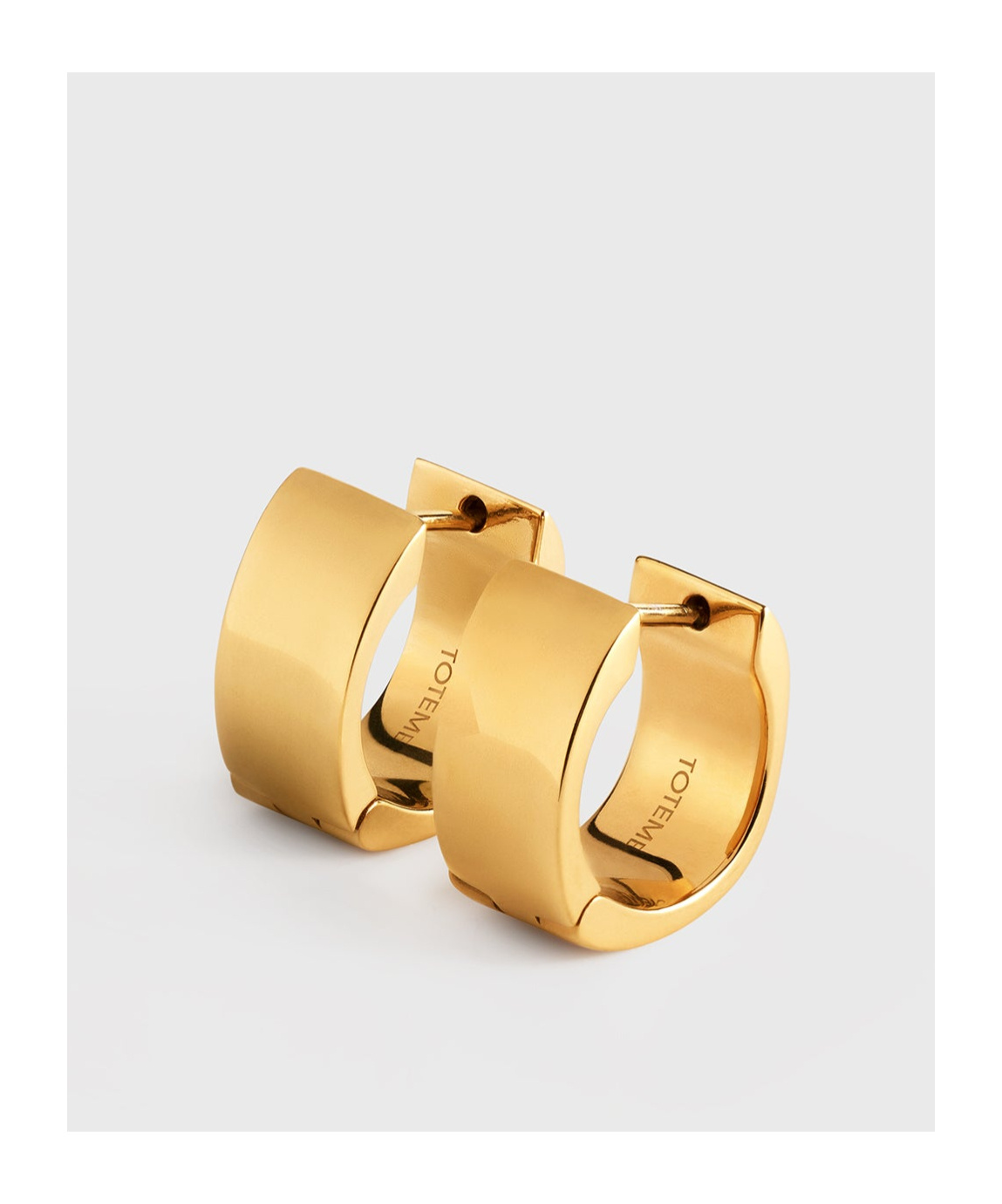 Totême Ring Earrings In Yellow