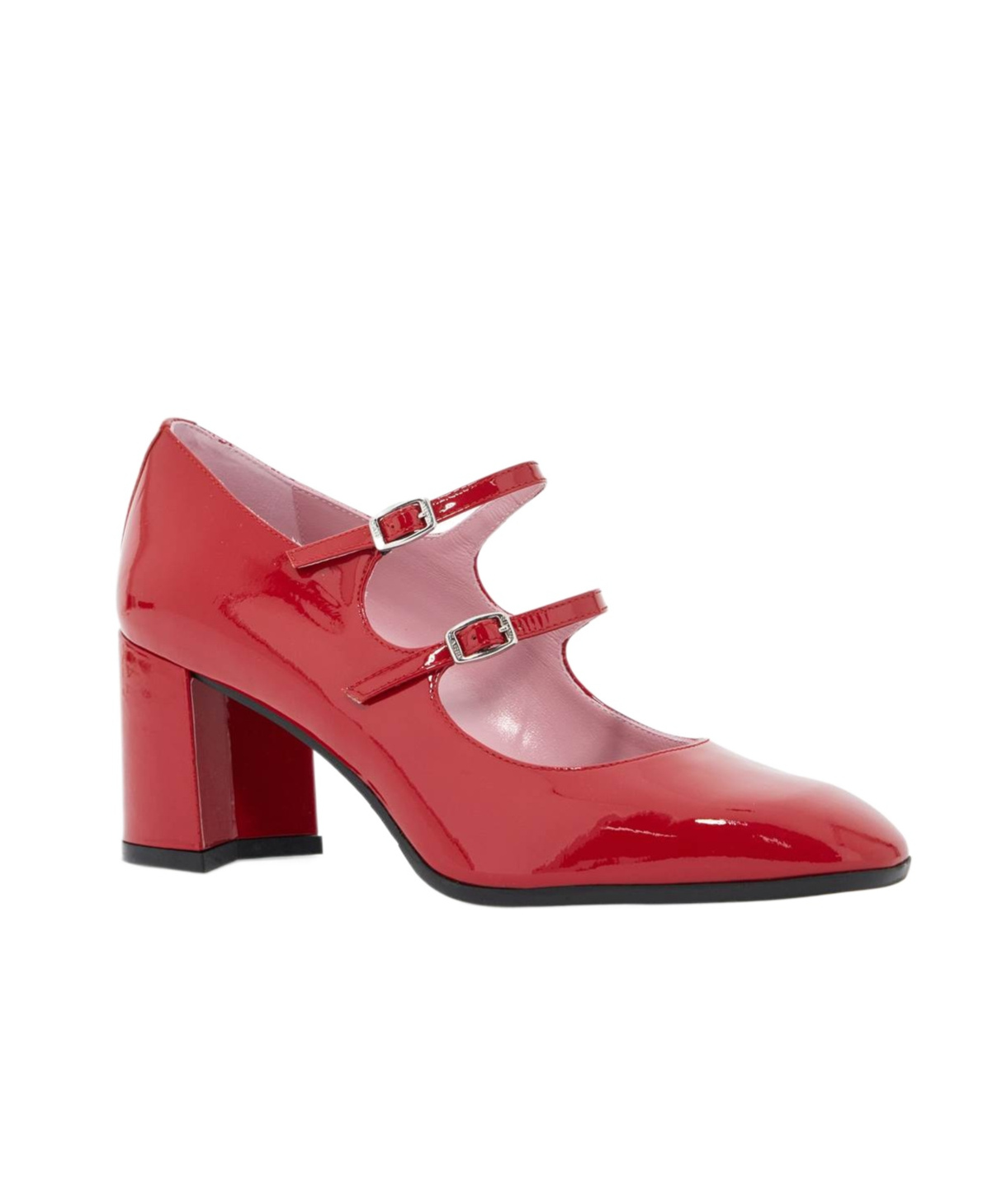 Carel Paris Carel Alice Mary Jane Block Heel Pumps In Red