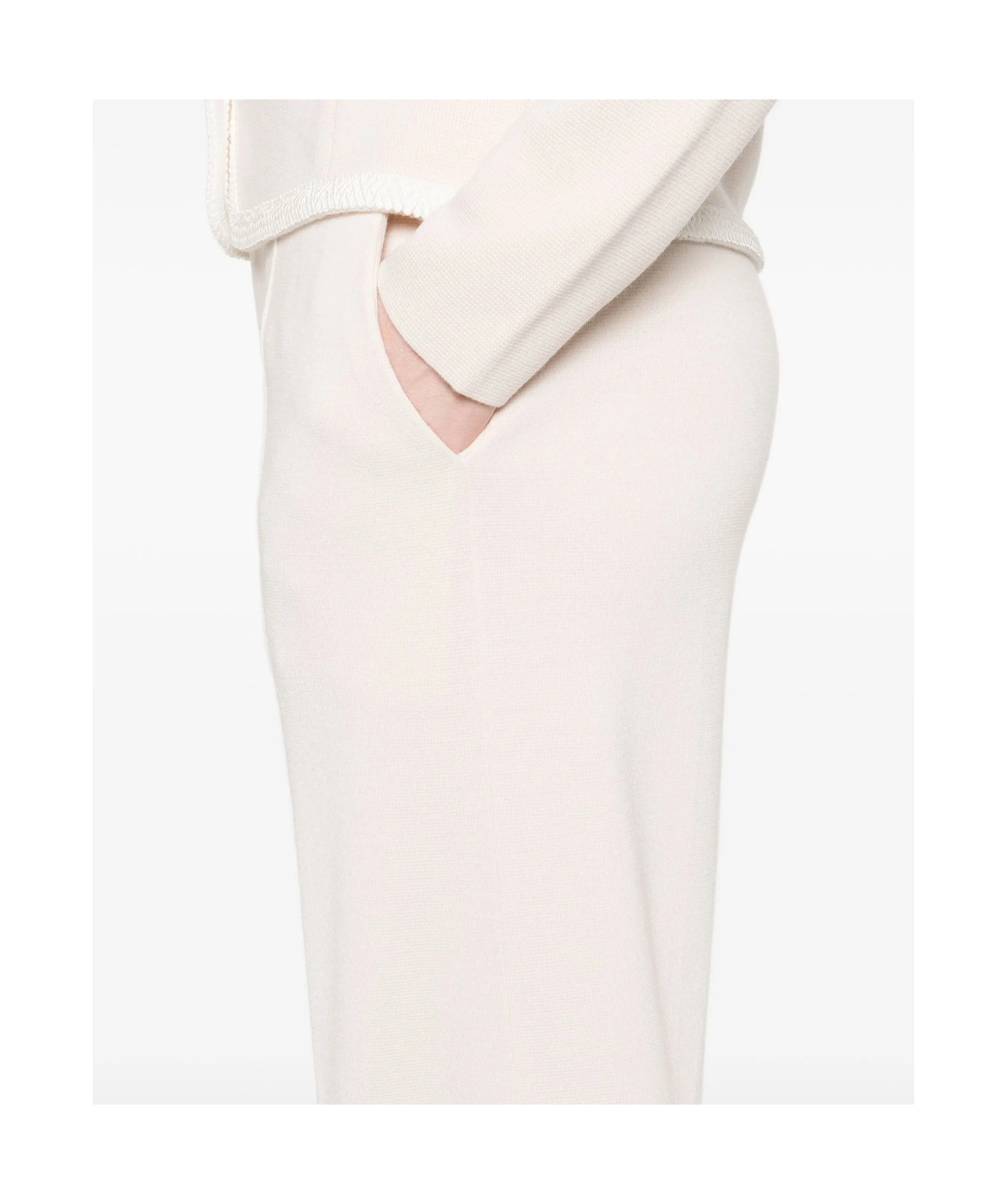 Forte Forte High-waisted Trousers In Neutral
