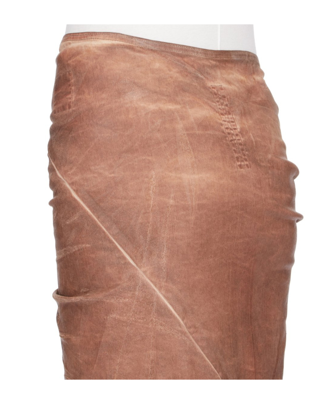 Shop Rick Owens Drkshdw Edfu Asymmetric Maxi Skirt In Brown