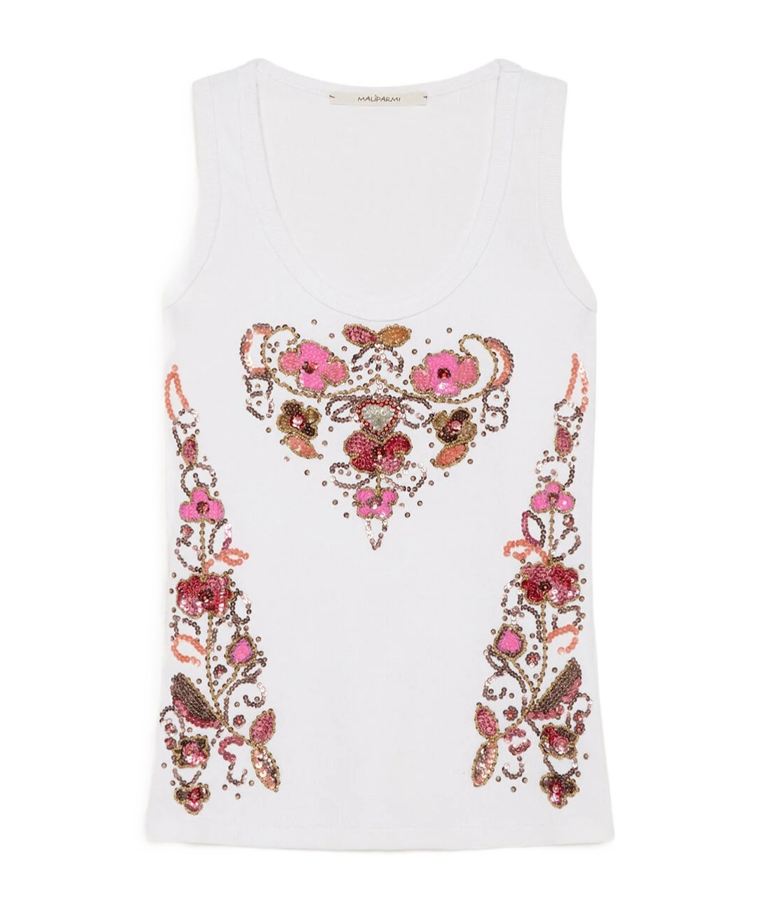 Maliparmi Precious Embroidery Tank Top