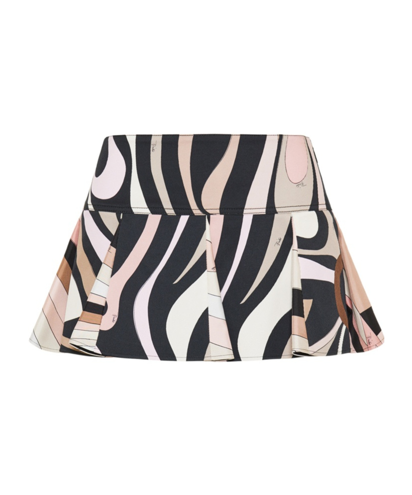 Emilio Pucci Marmo Print Mini Skirt In Multi
