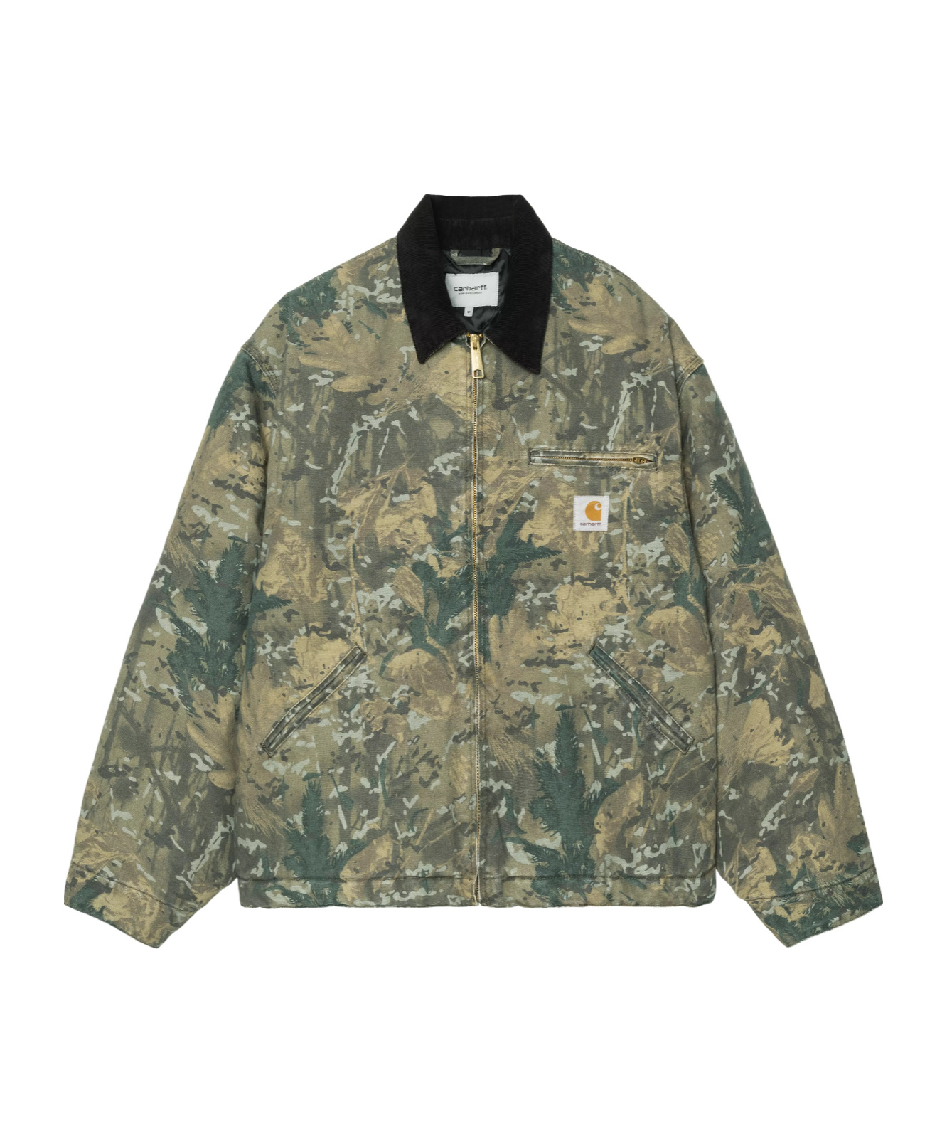 Carhartt Velvet Collar Detroit Jacket In Green