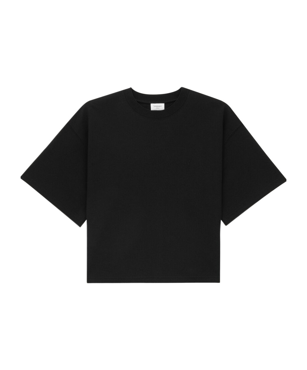 Saint Laurent Women's Cotton Piqué Cassandre T-shirt In Black
