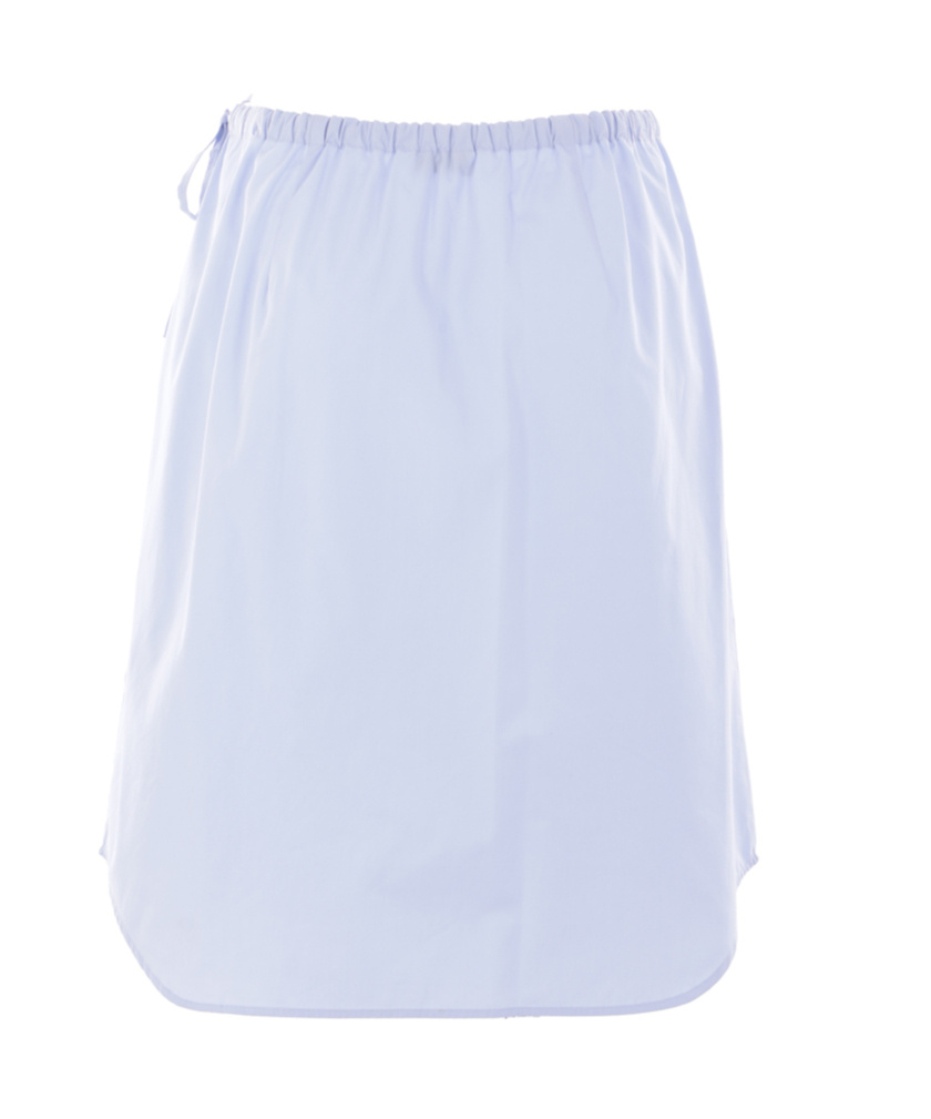 Dries Van Noten Embellished Elastic Waistband Skirt With Button Detailing In Blue