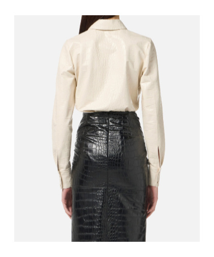 Elisabetta Franchi Printed Shirt In White