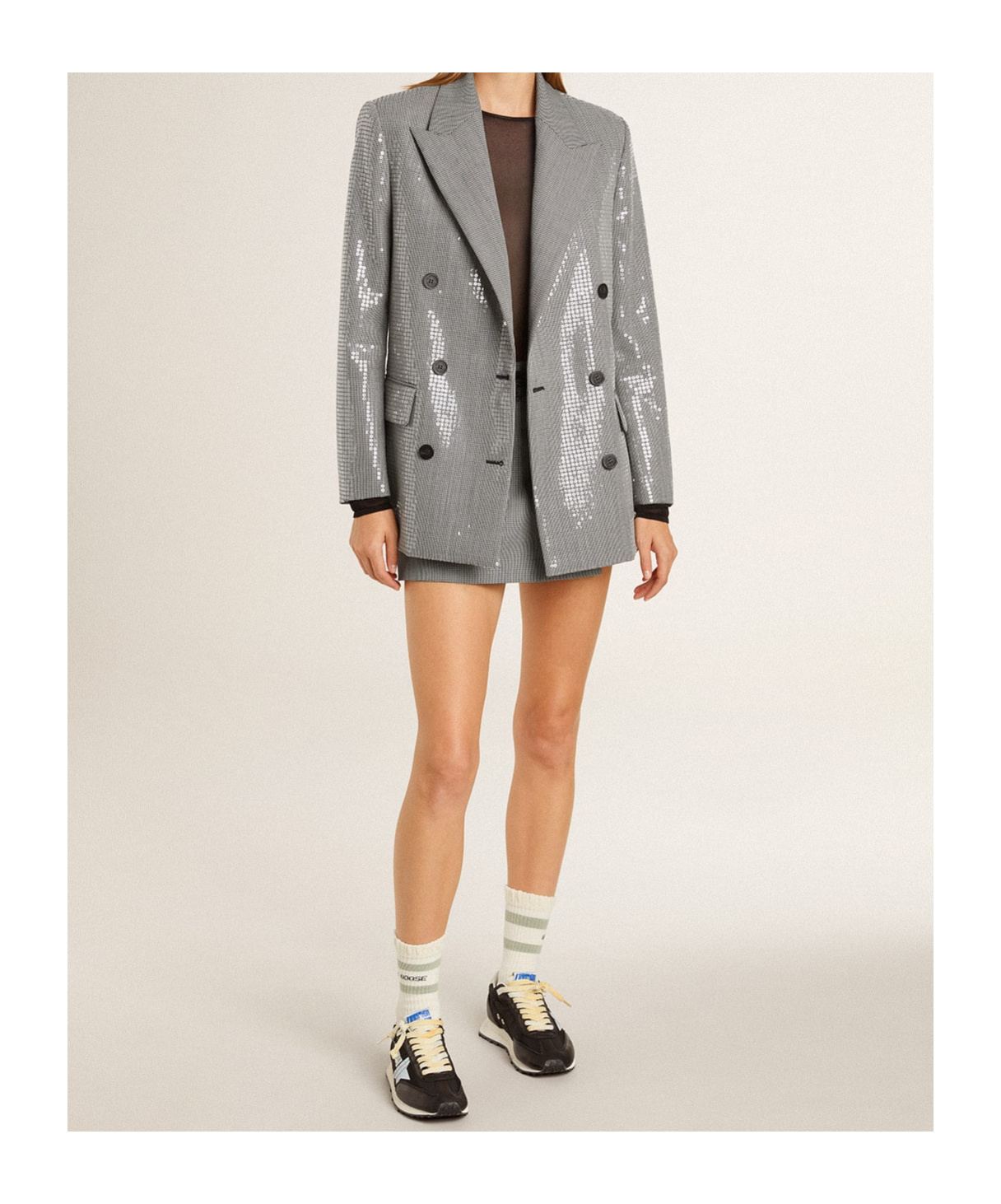 Golden Goose Double-breasted Casual Jacket In Gray