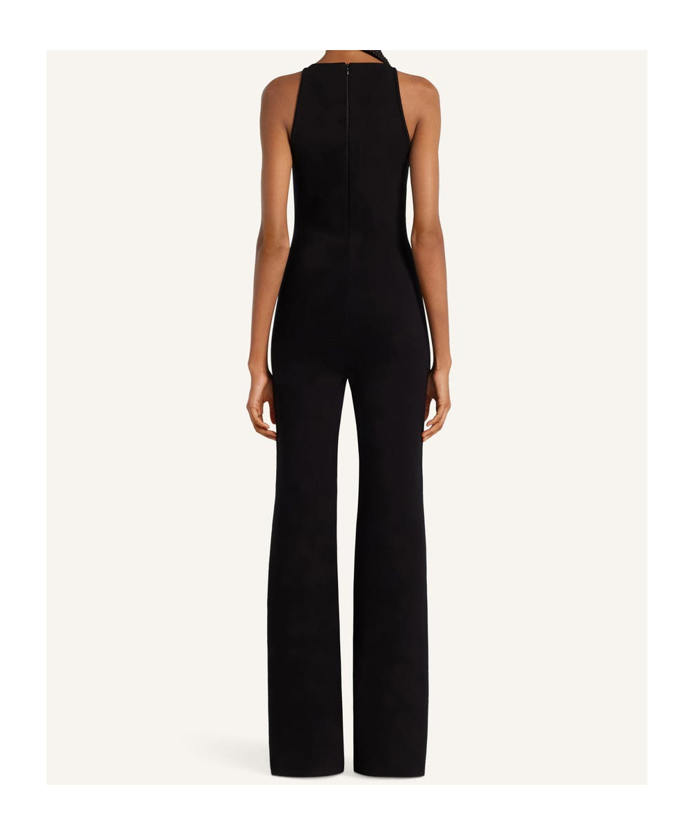 Courrèges Flared Jumpsuit In Black
