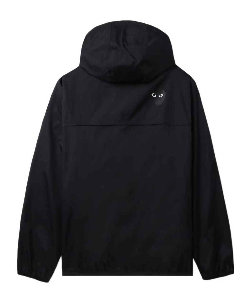 Comme Des Garçons Play Hooded Zipped Jacket In Black