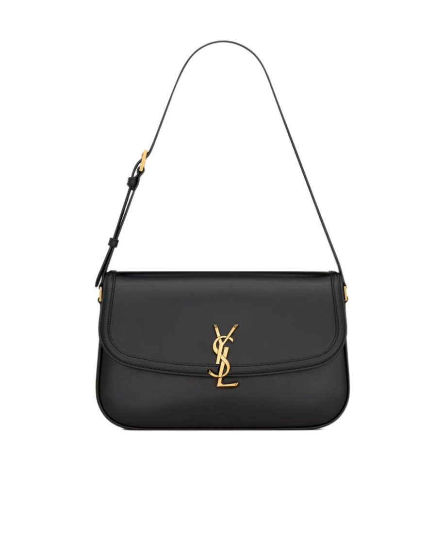 Saint Laurent Large Solferino Shoulder Bag In Black