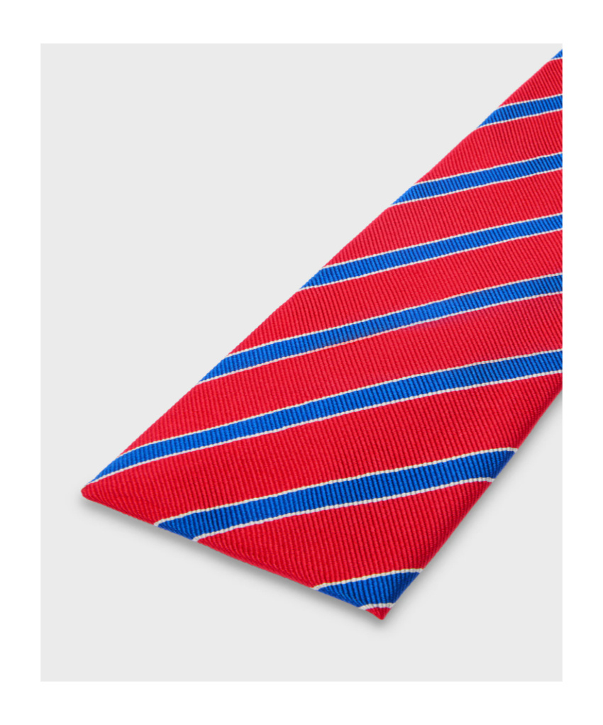 Celine Tie In Striped Silk In Pink