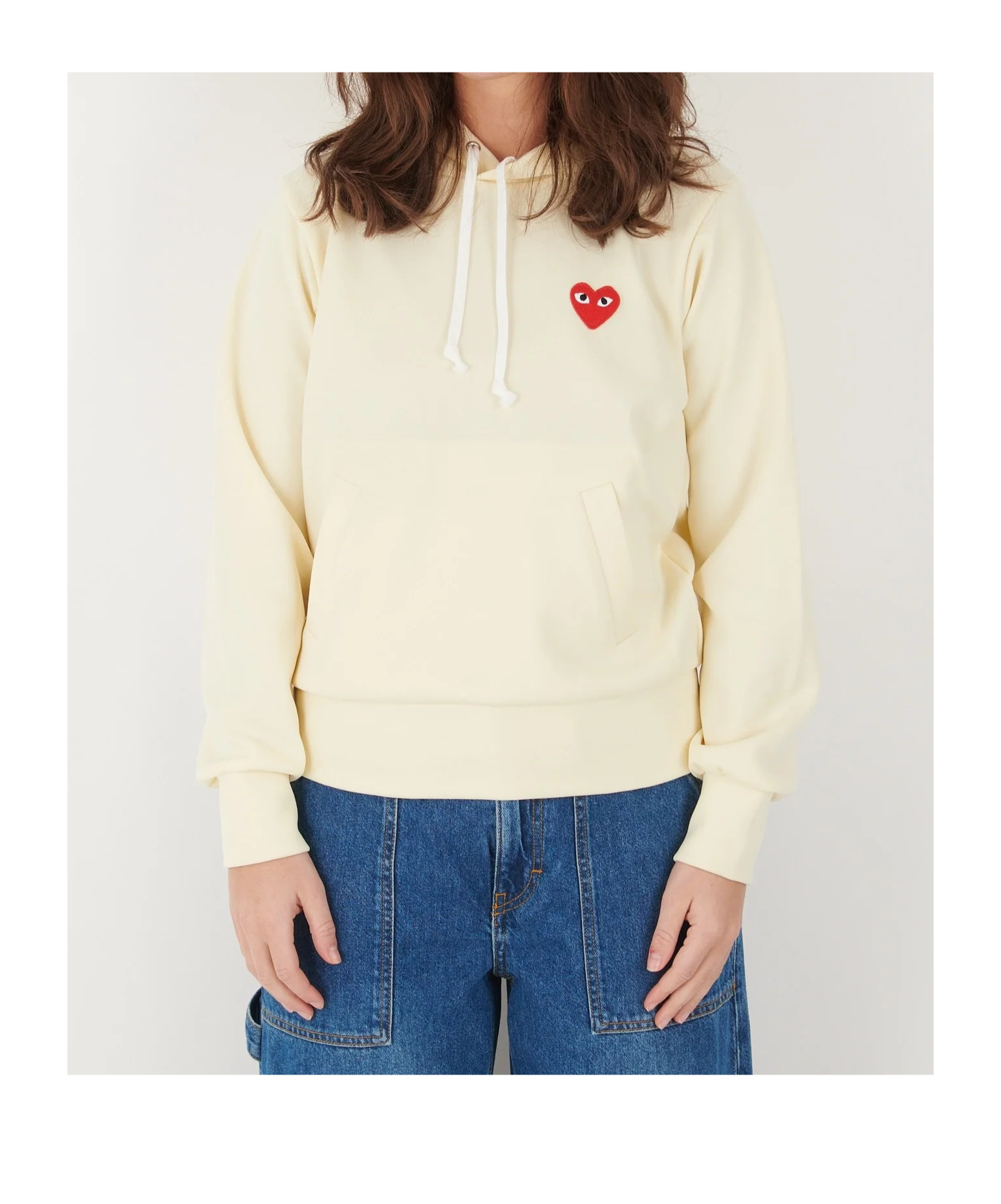 Shop Comme Des Garçons Logo Hooded Sweater