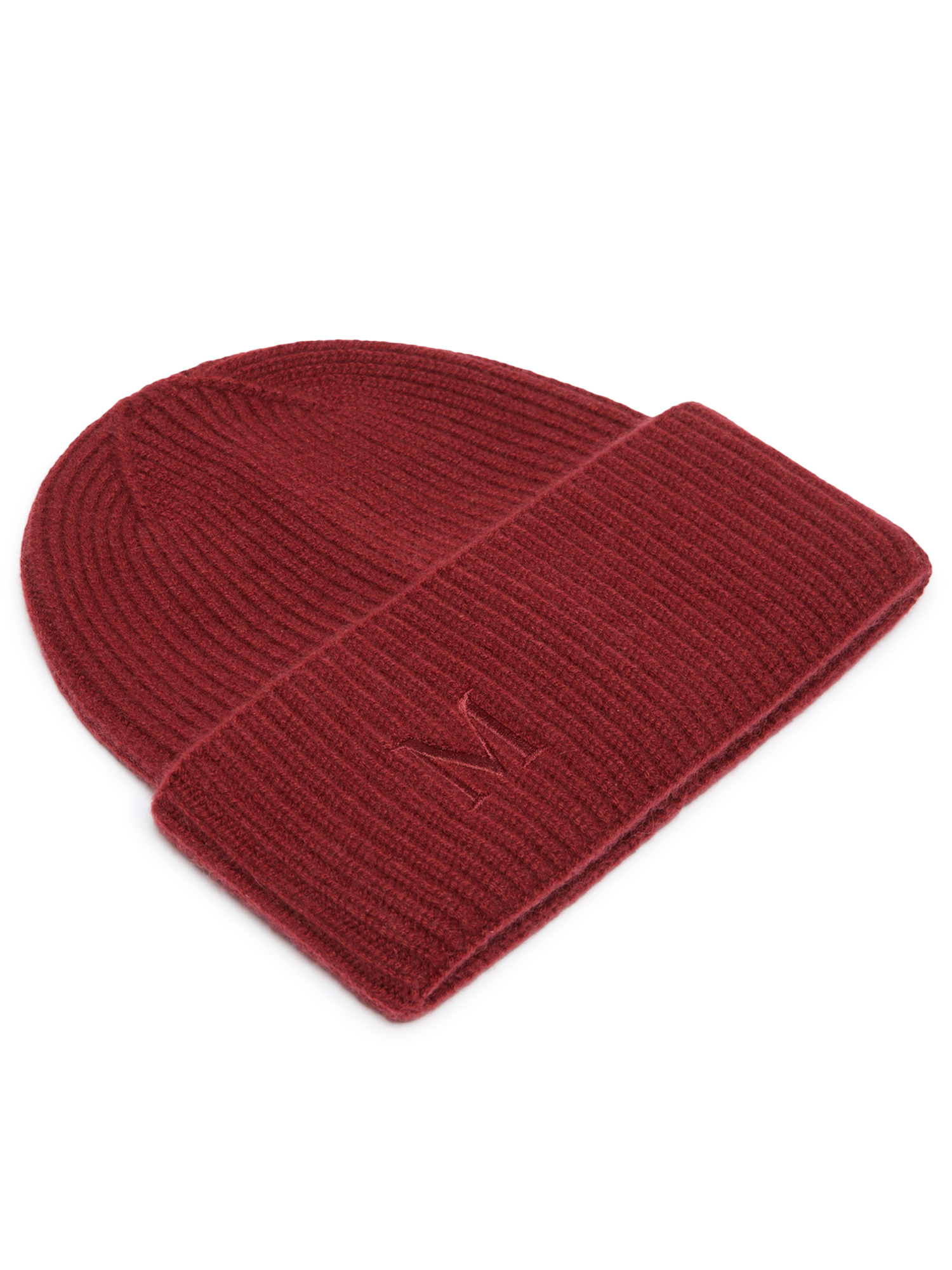 Max Mara Rib-knit Cashmere Beanie Hat In Brown
